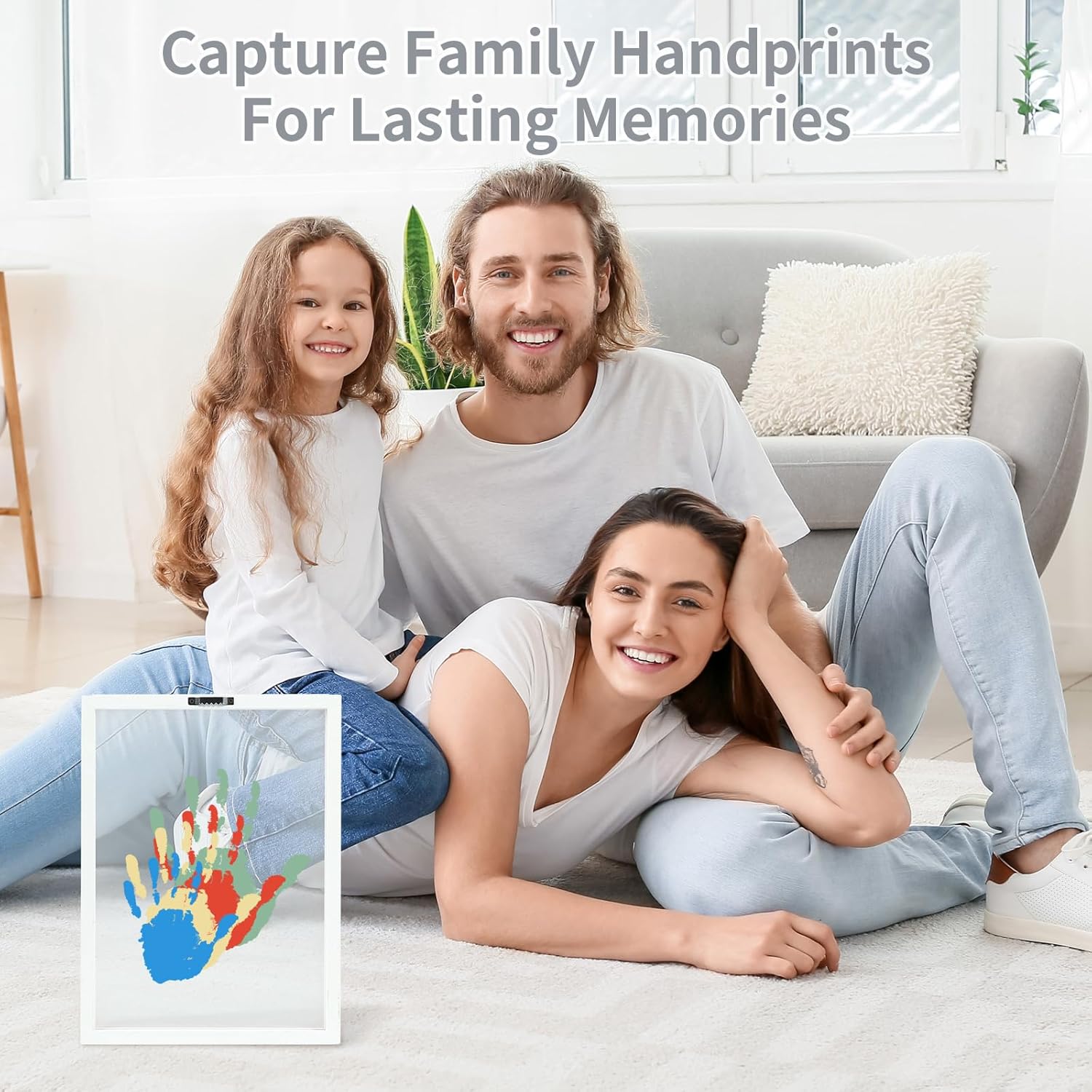 Family Handprint Kit with 6 Non-Toxic Colors