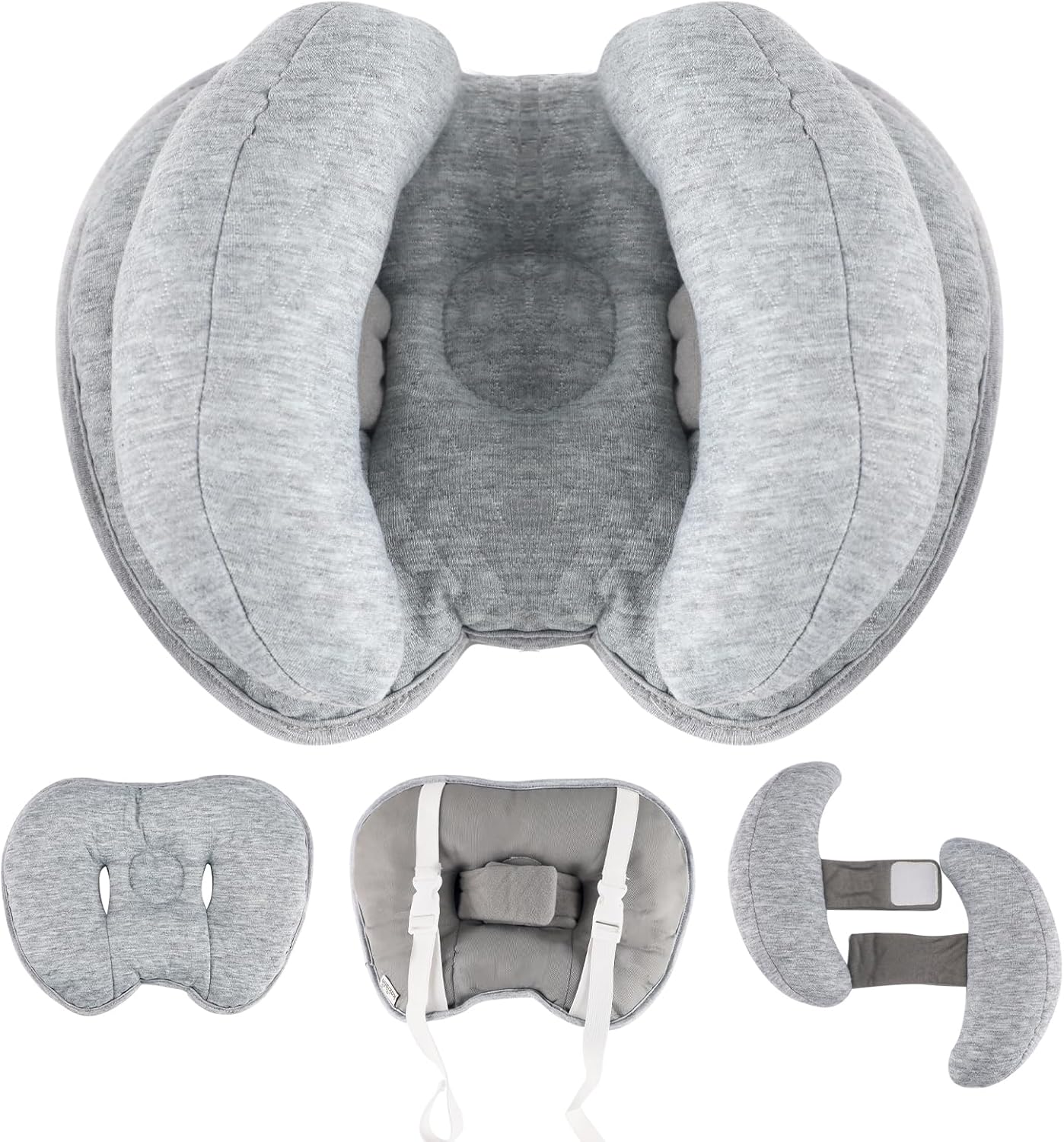 KAKIBLIN 2 in 1 Baby Head Pillow with Adjustable Width