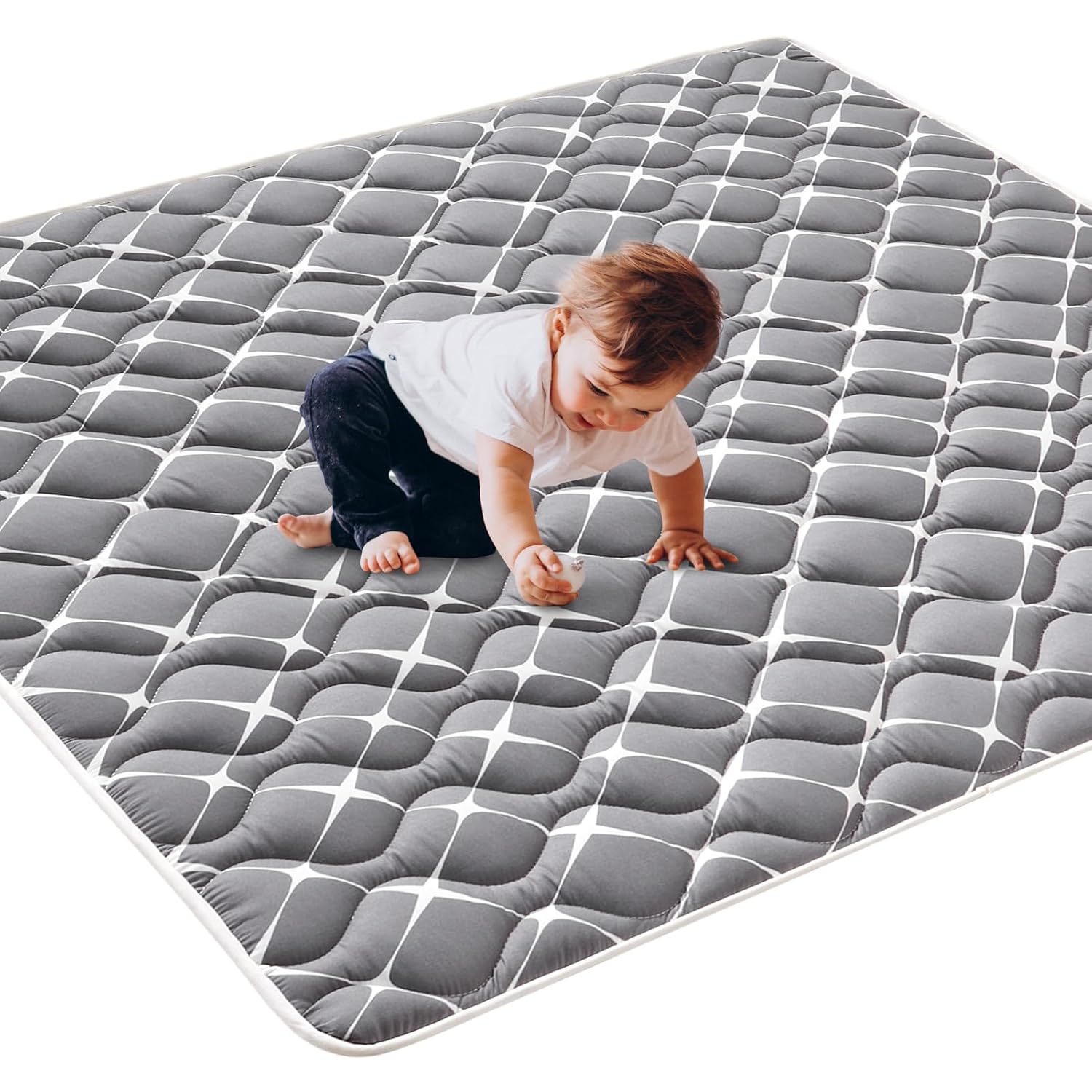 Vibe Bear High-Density Foam Play Mat for Babies 59x59 Inches