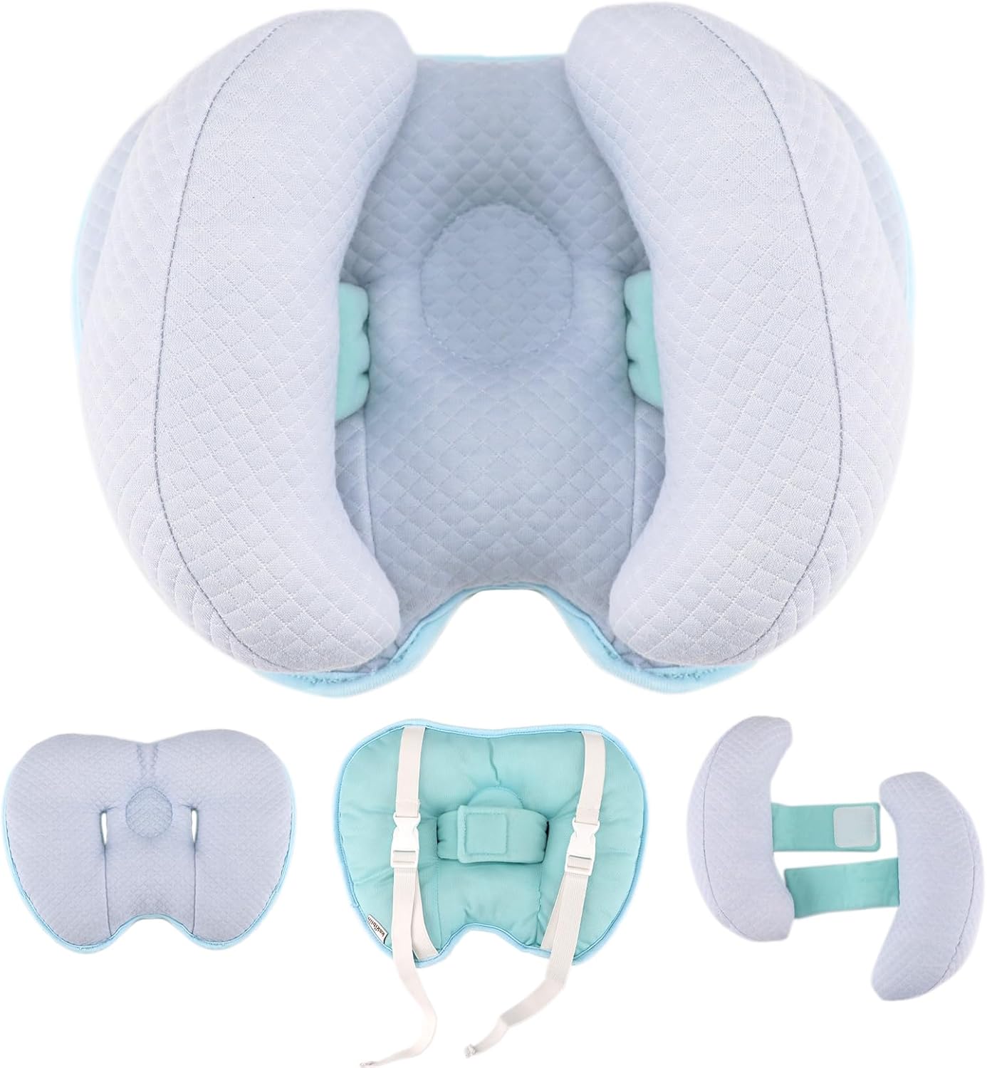 KAKIBLIN 2 in 1 Baby Head Pillow with Adjustable Width for Travel