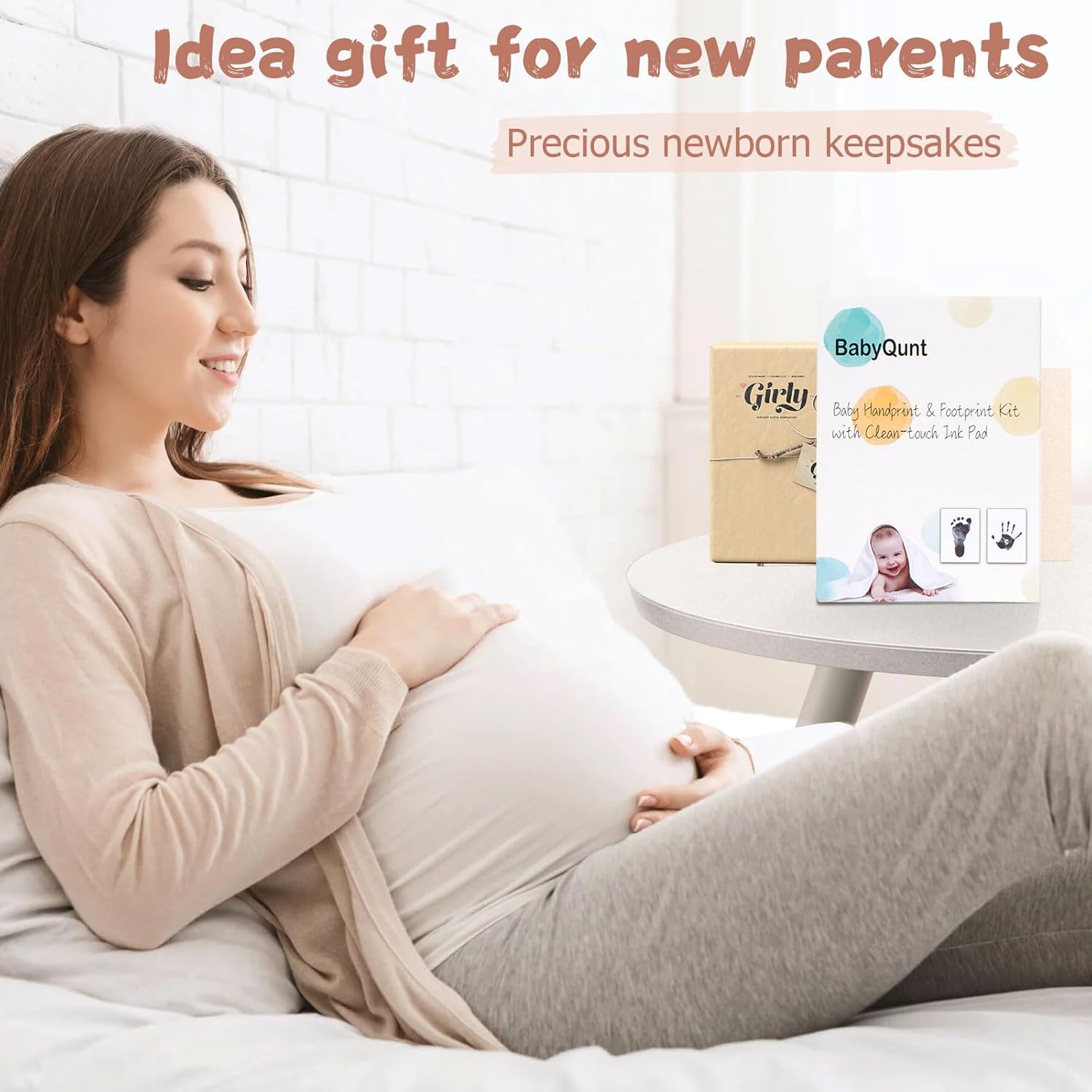 Babyqunt Inkless Hand and Footprint Kit for Newborns and Kids