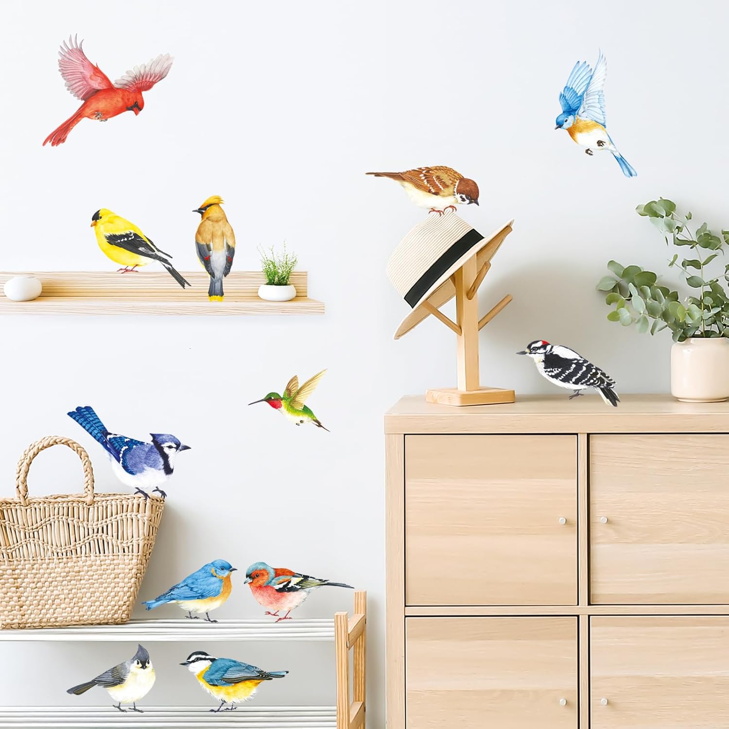 DECOWALL DS2-8042 Little Birds Wall Stickers