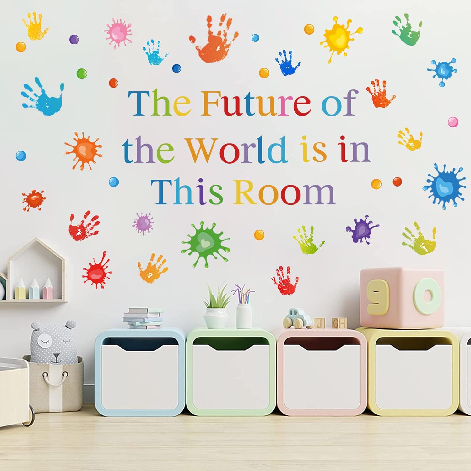 Colorful Inspirational Quotes Wall Decals for Kids Classroom and Bedroom