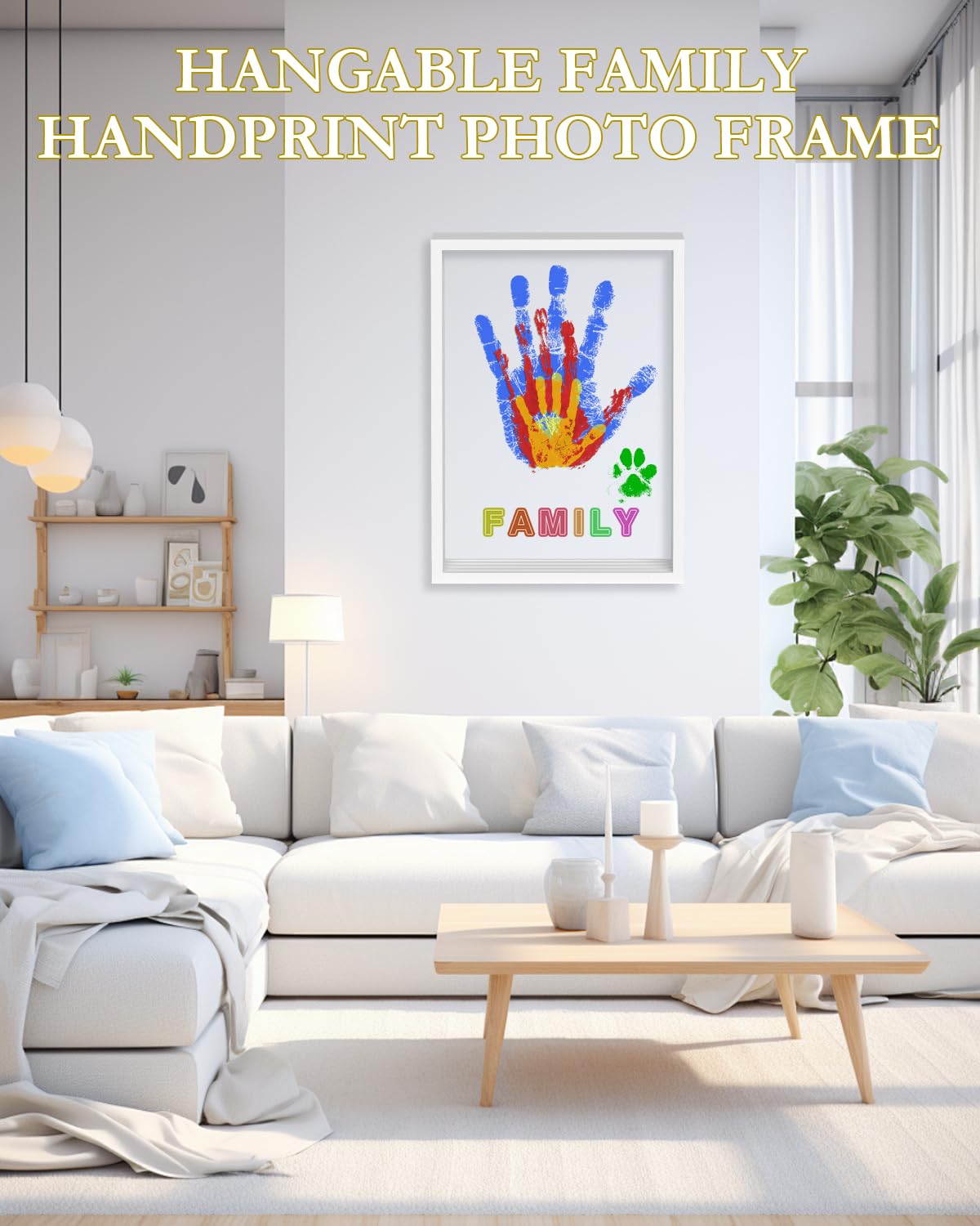 Family Handprint Kit with 5 Non-Toxic Paint Tubes