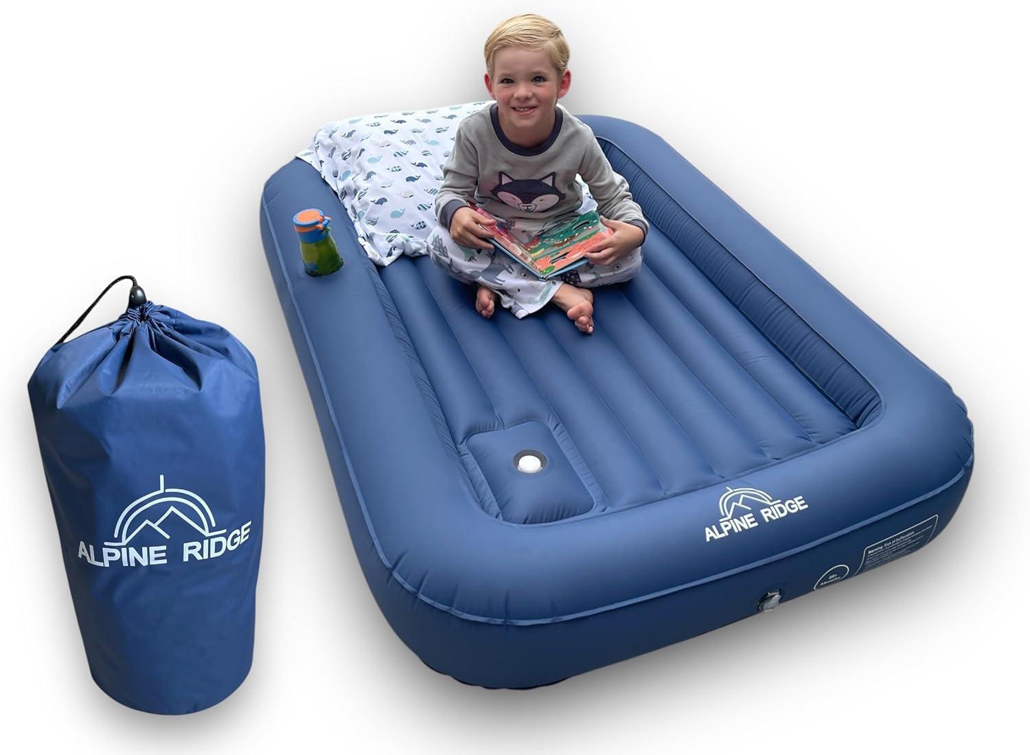 Alpine Ridge Toddler Travel Bed with 4-Sided Bumpers