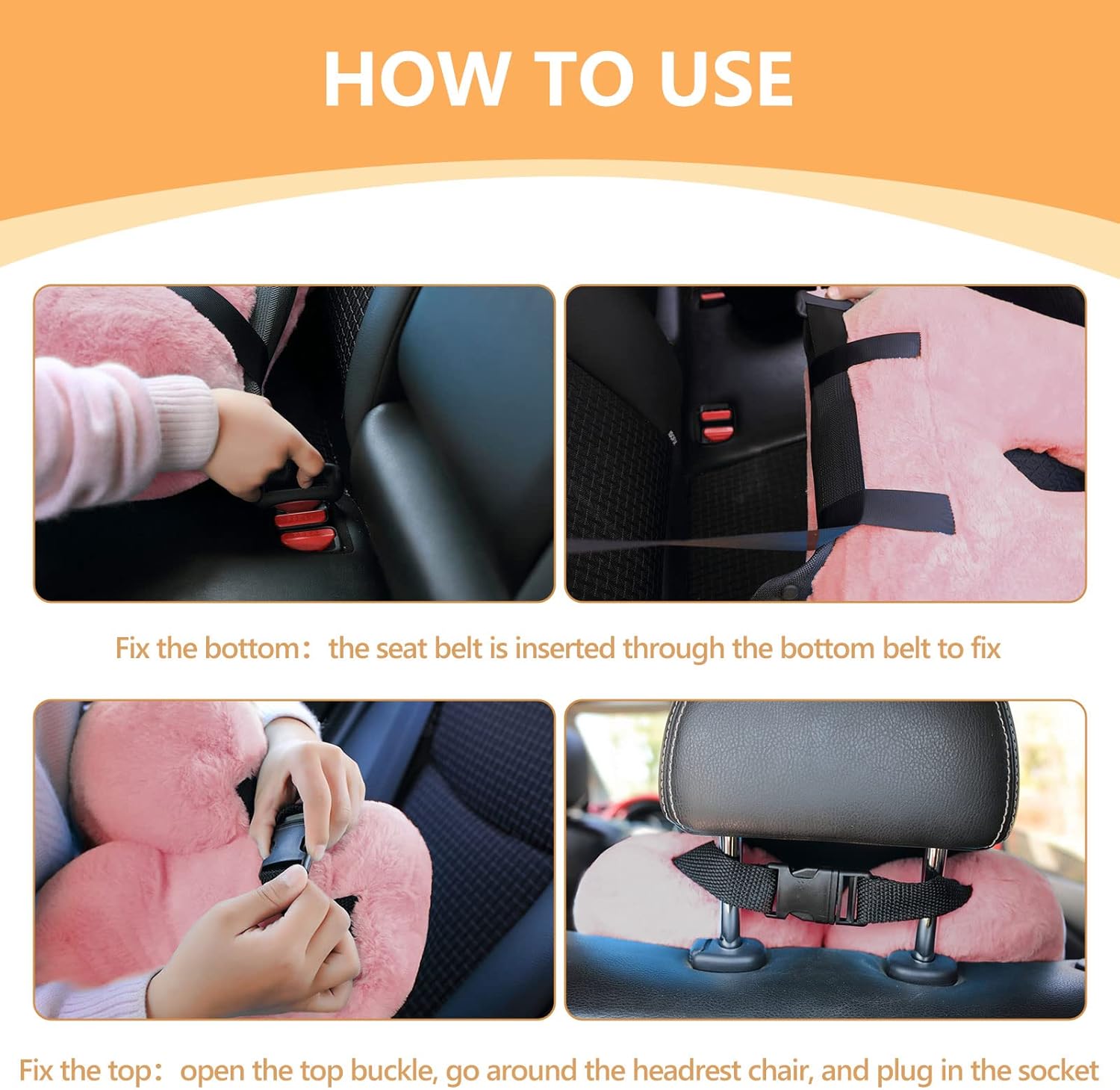 U-Shaped Travel Pillow for Car and Plane Comfort