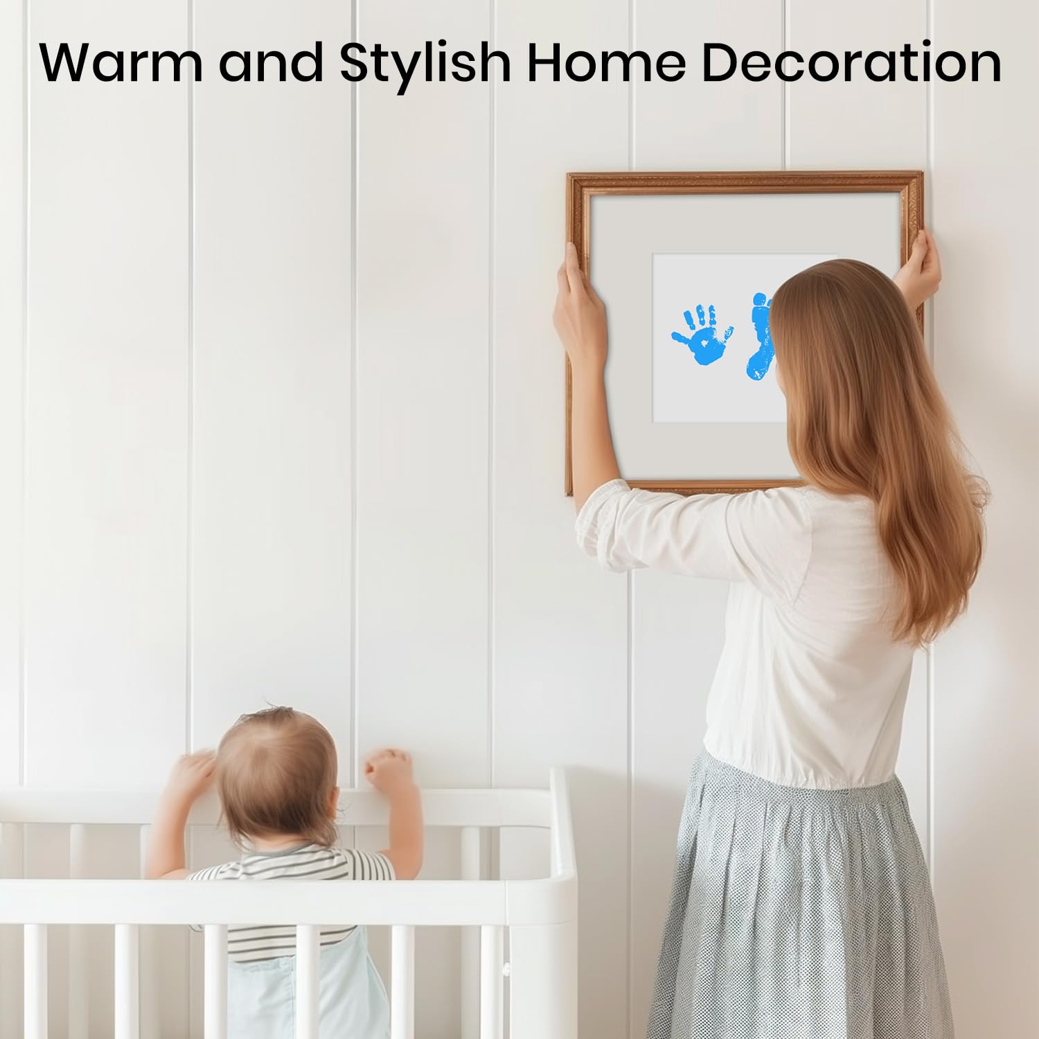 2PCS Blue Ink Pad for Baby Hand and Footprint