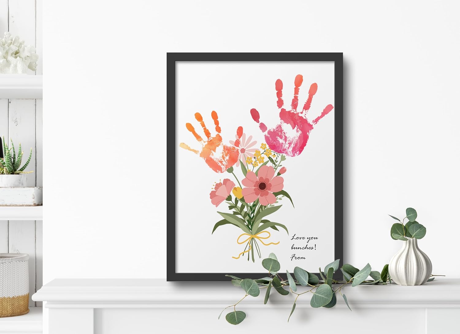 TwoDays Flower Bouquet Handprint Art Kit