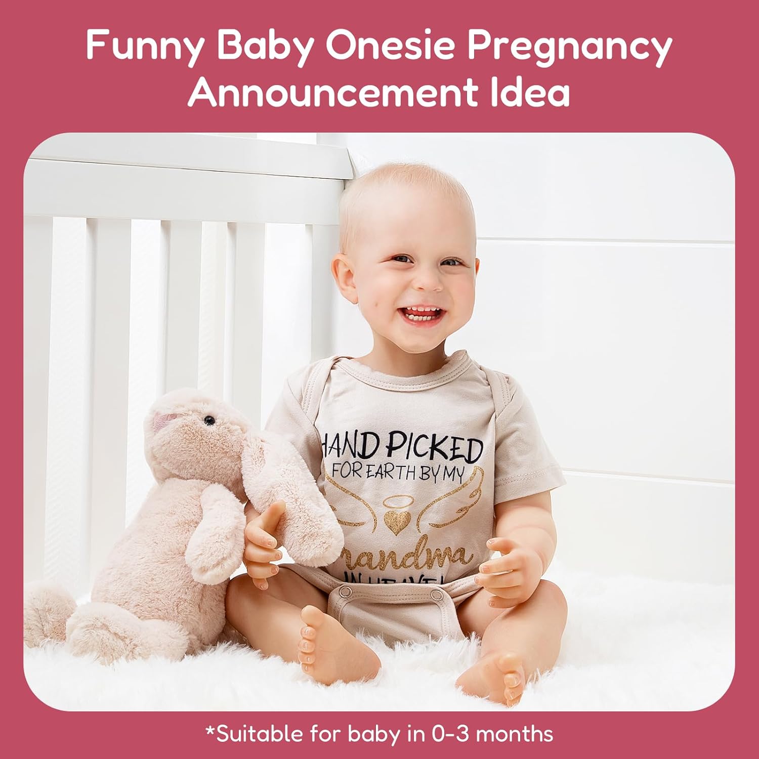 Baby Coming Soon Pregnancy Announcement Bodysuit for Grandparents