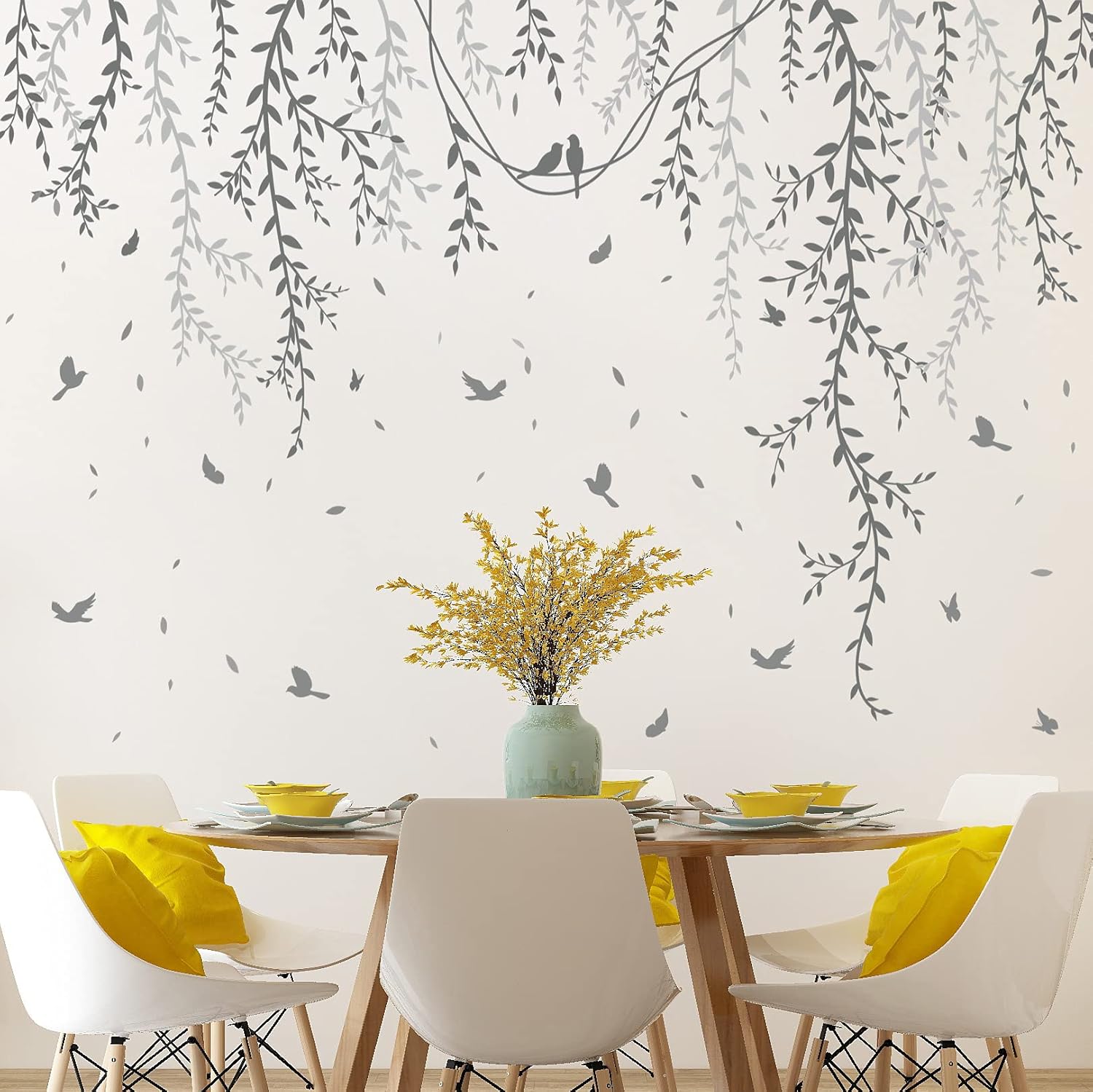 Spring Willow Branch Wall Stickers for Kids