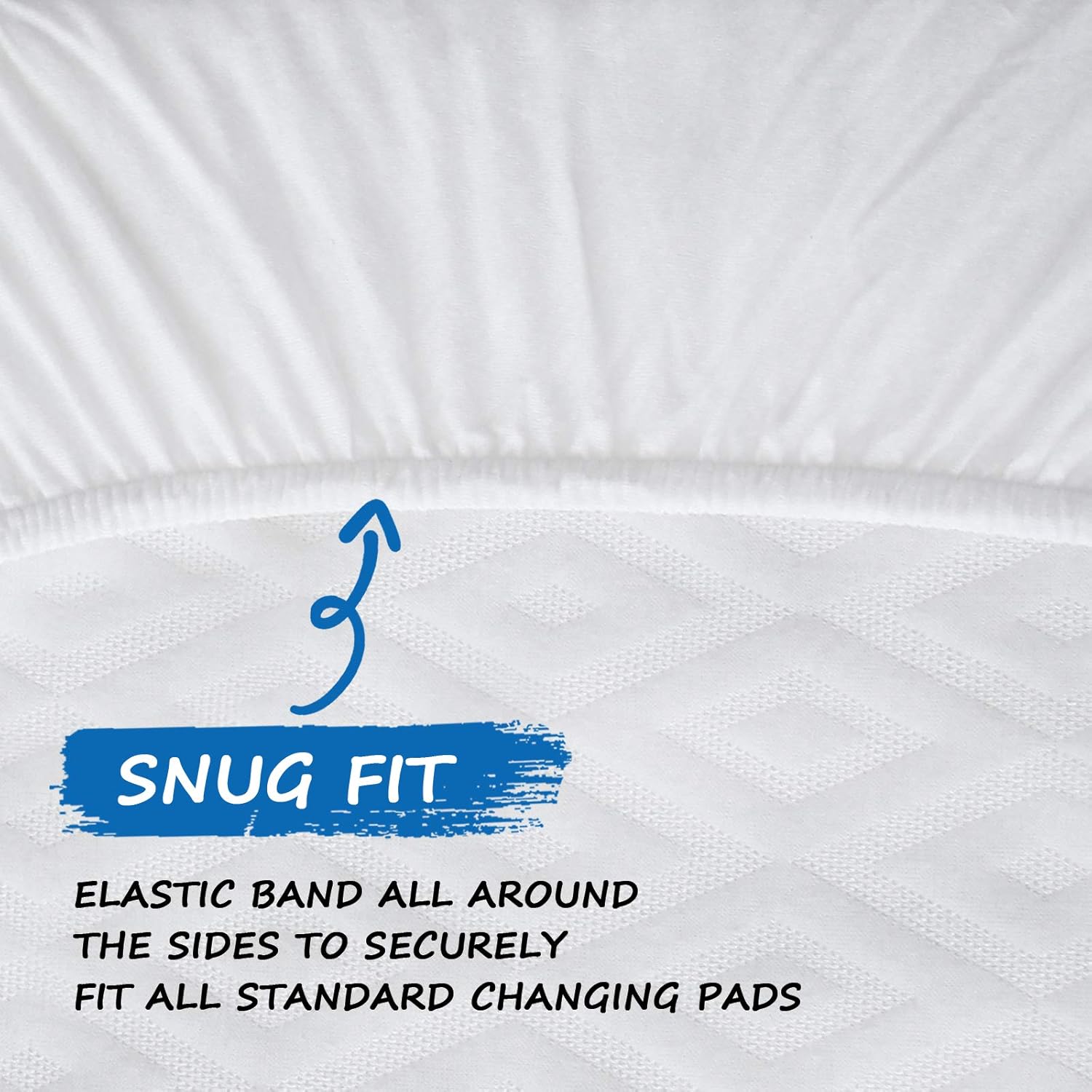 Coldwind Organic Cotton Changing Pad Cover 2 Pack White 32x16x4