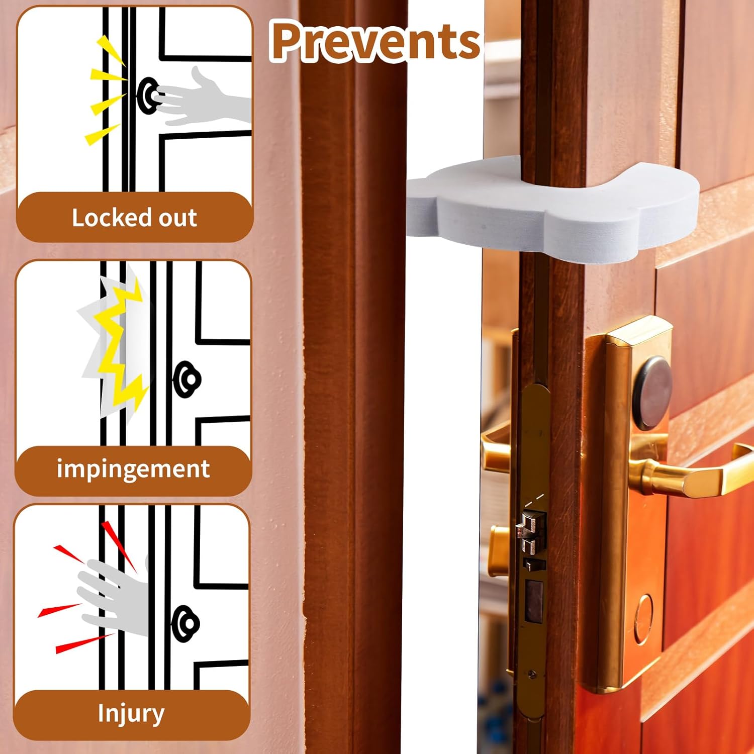 Fampery Door Pinch Guards 4PCS Baby Safety Stops