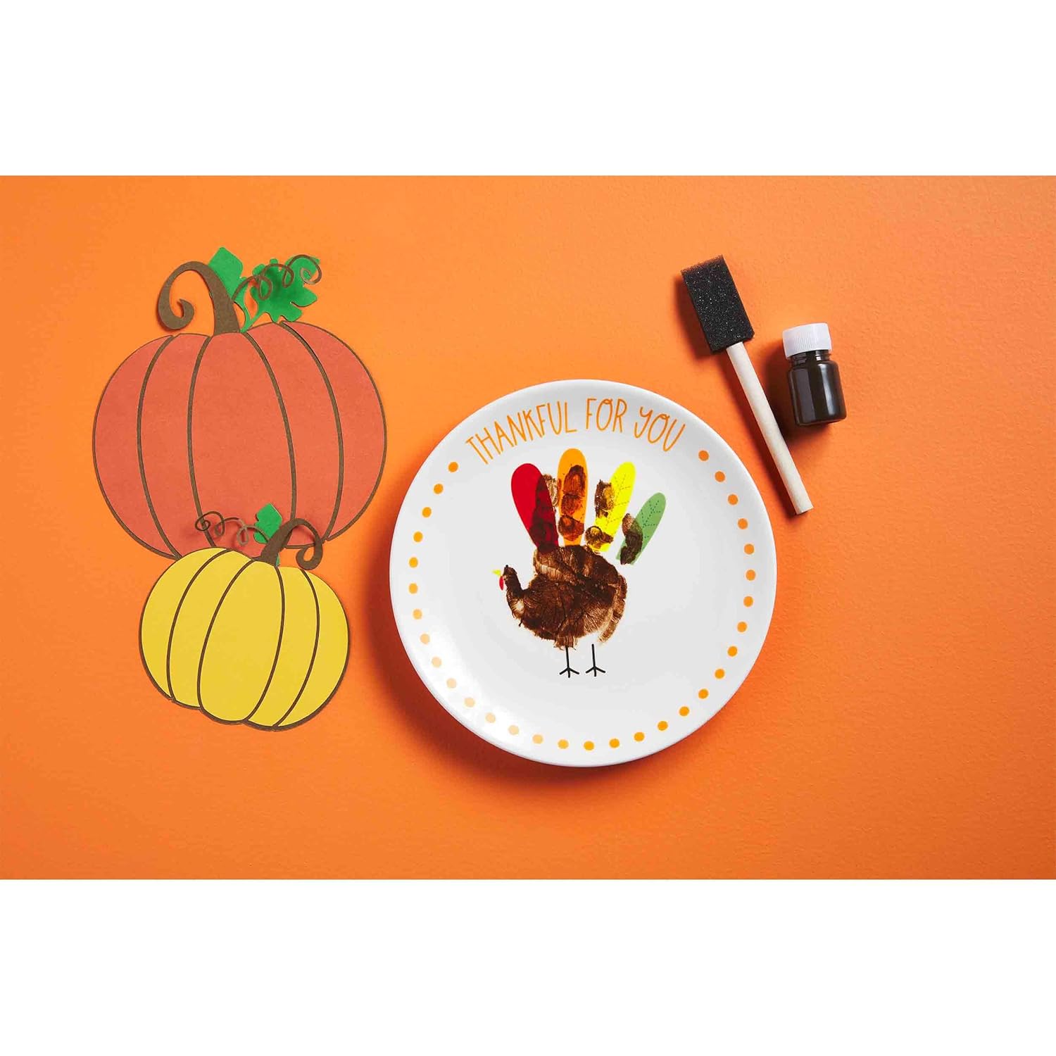 Mud Pie Kids Turkey Handprint Plate 1