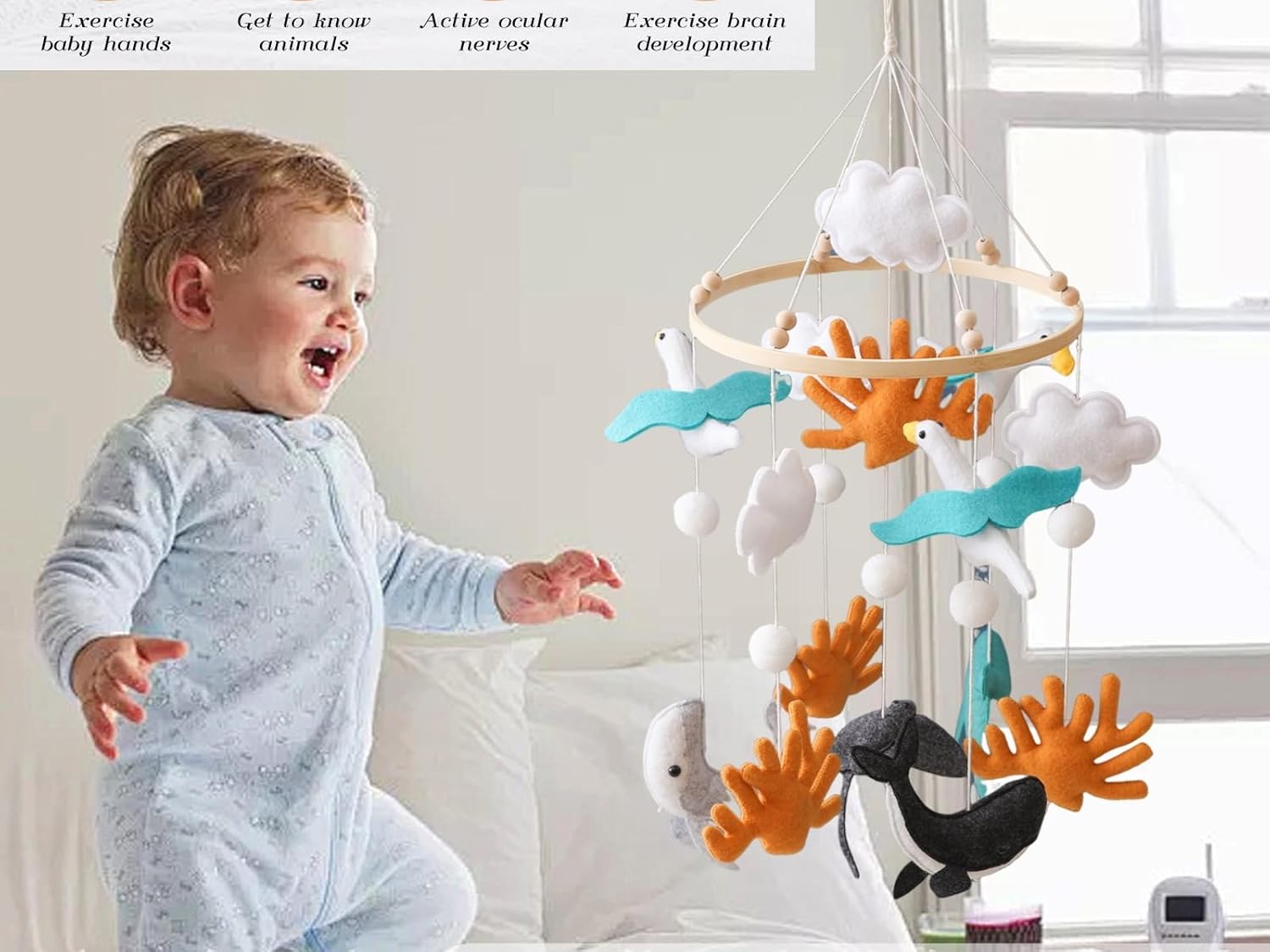 Sky and Ocean Baby Crib Mobile for Boys and Girls