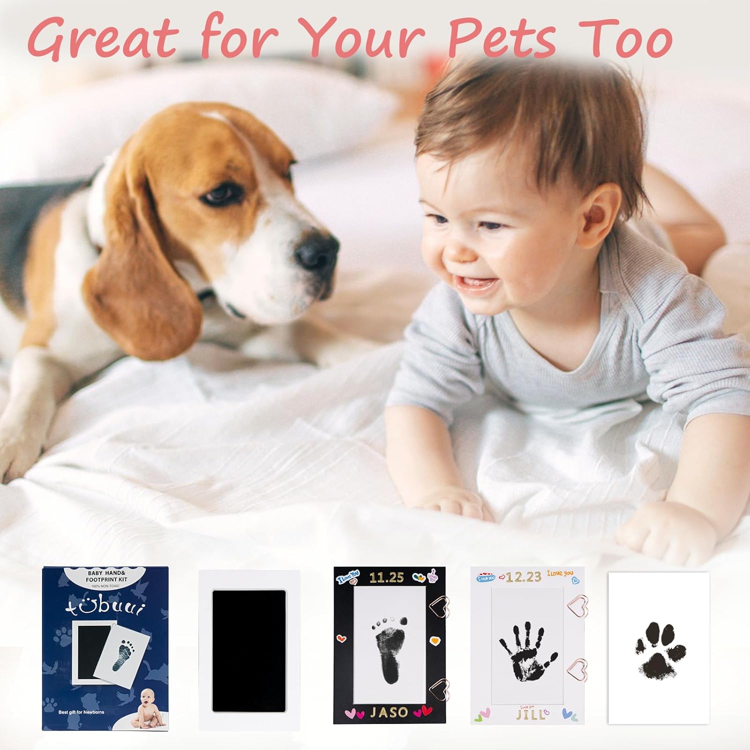 Inkless Baby Hand and Footprint Kit - No Mess Safe Creative DIY