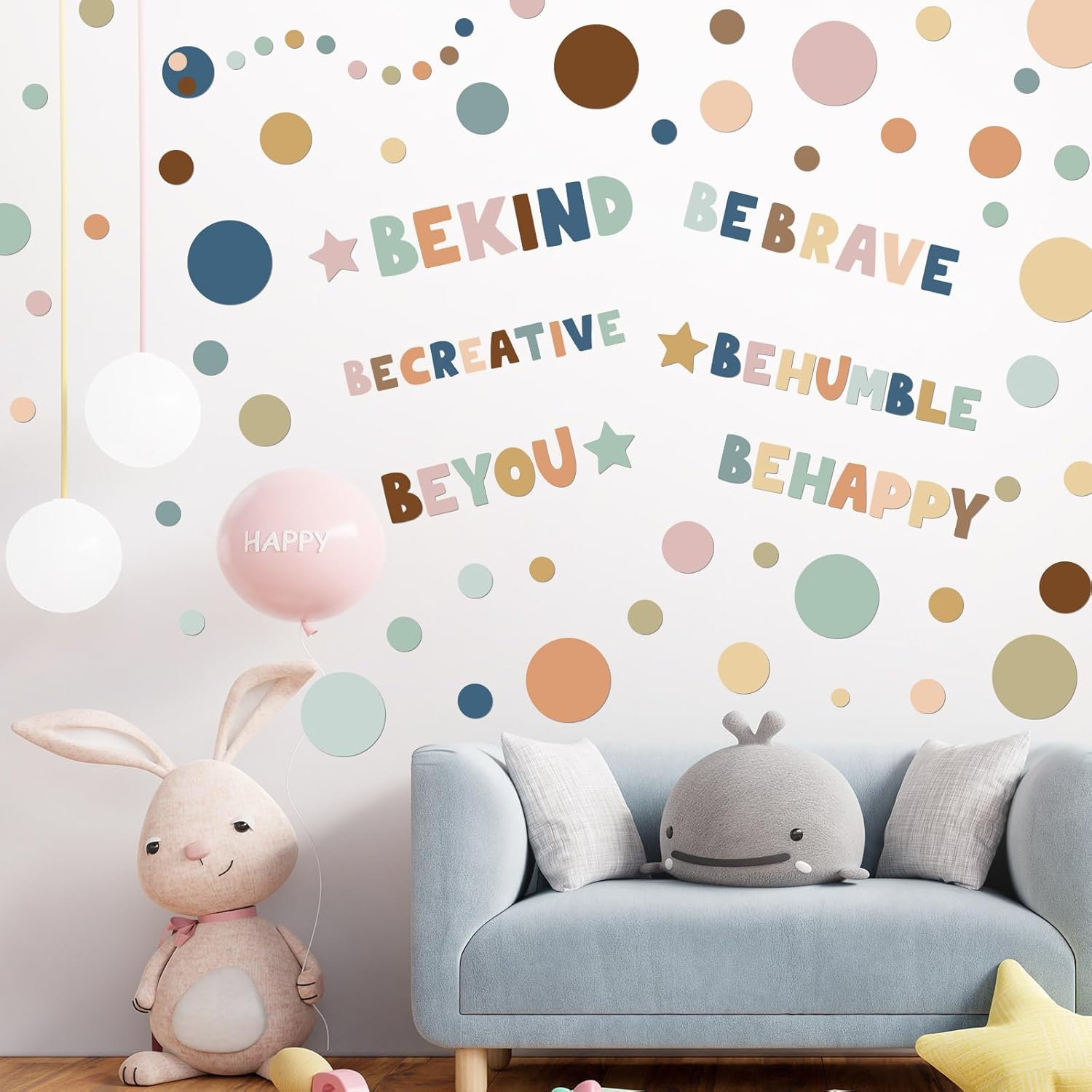 TaoBary 332 Piece Polka Dots Wall Decal Boho Motivational