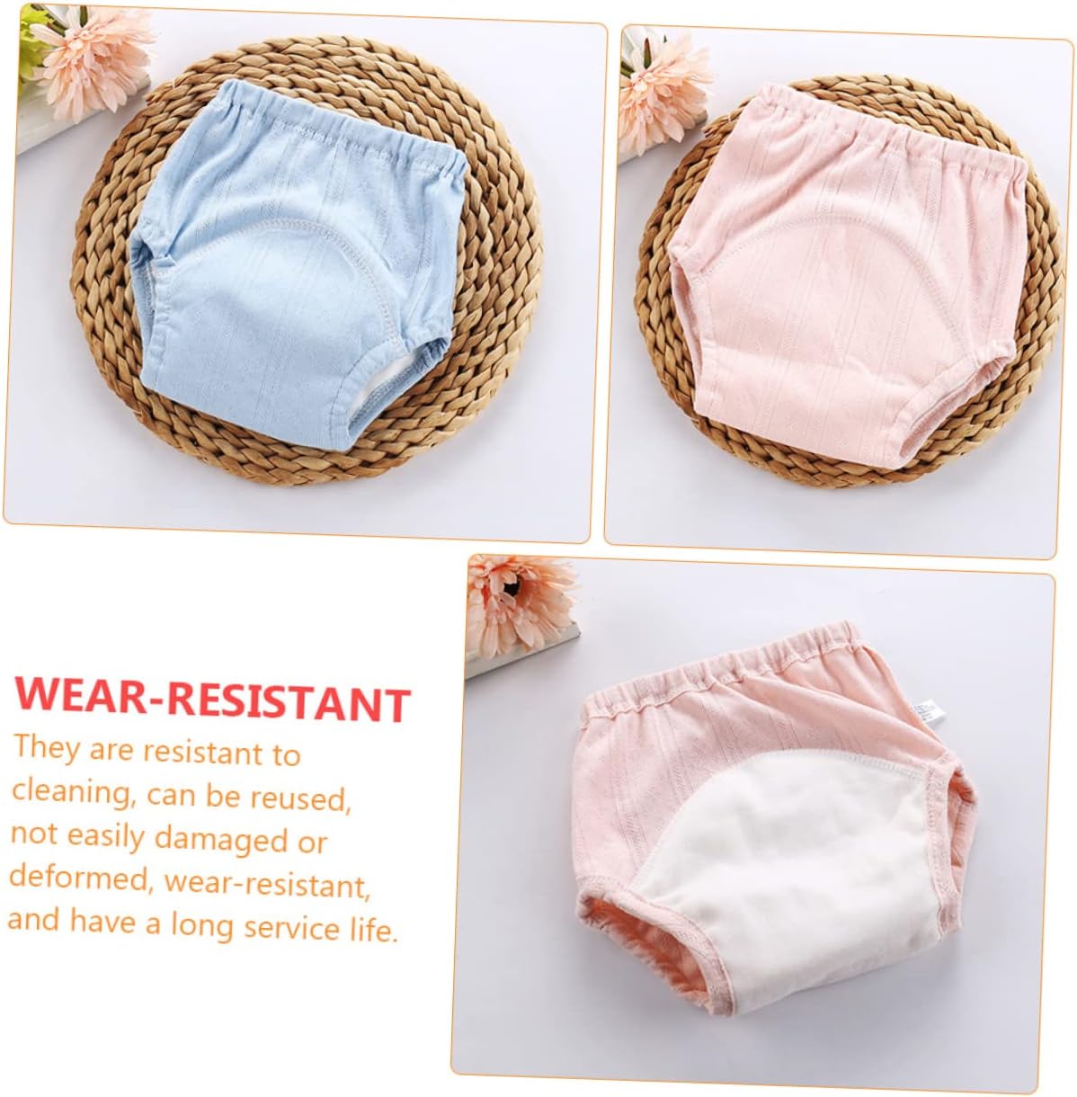 VICASKY 2 Pack Toddler Potty Training Underwear Training Pants