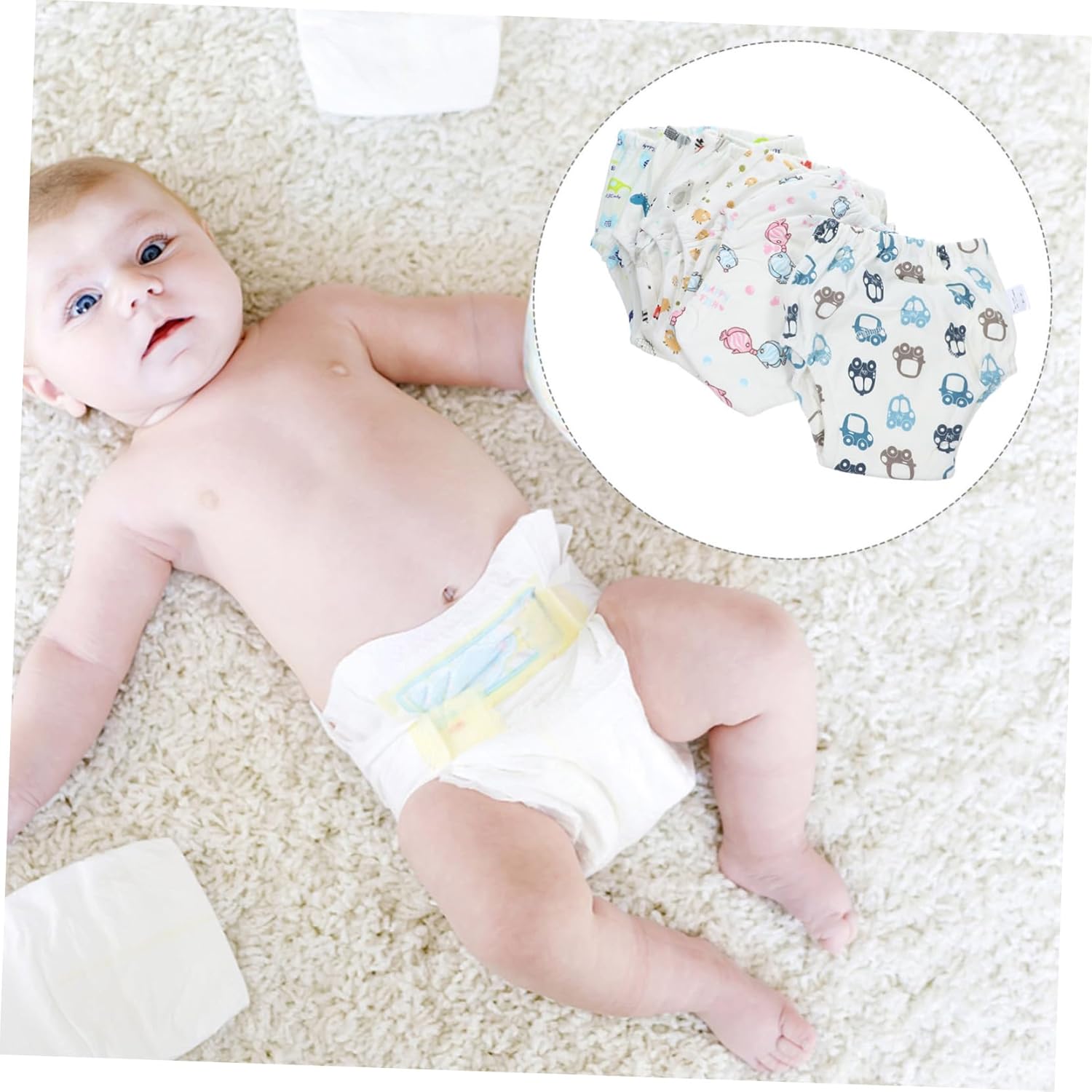 VICASKY 6 Pcs Washable Gauze Training Pants for Infants