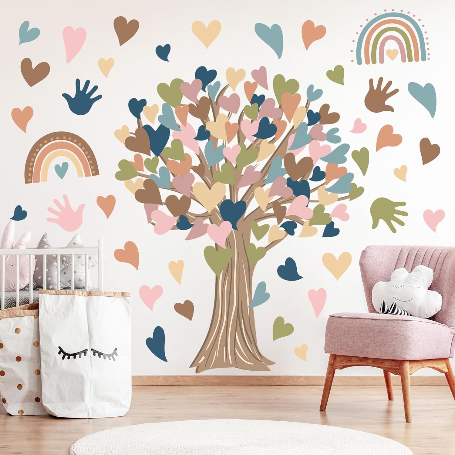 Boho Tree Wall Stickers for Classroom Decor