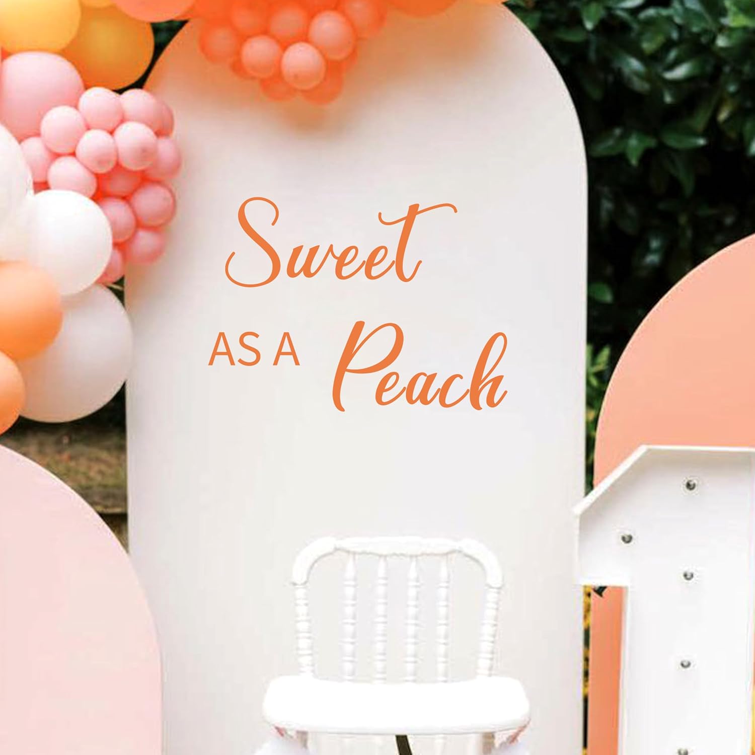 Sweet As A Peach Wall Decal for Parties and Decor