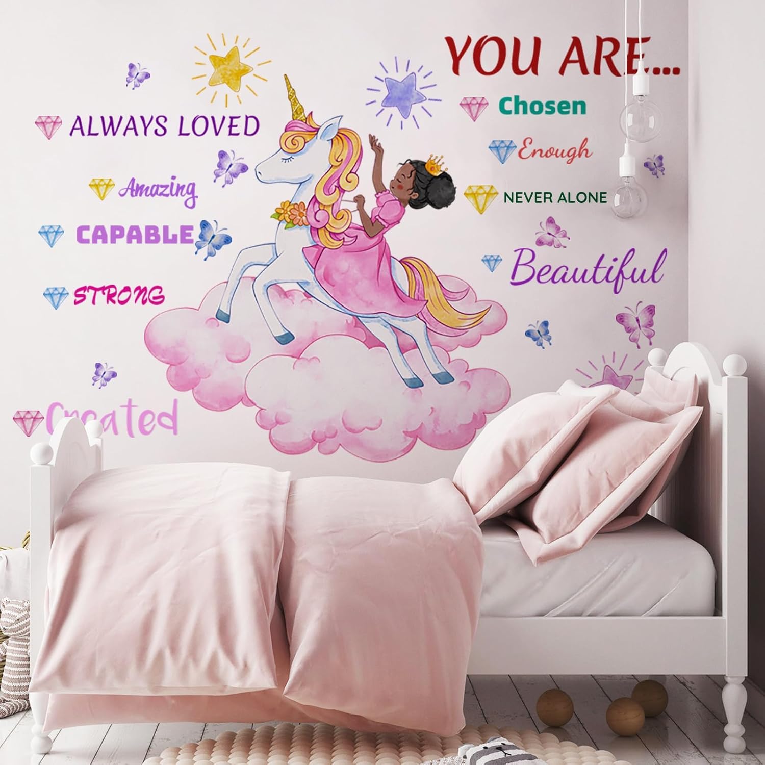 Suplanet Unicorn Wall Decals for Girls Room