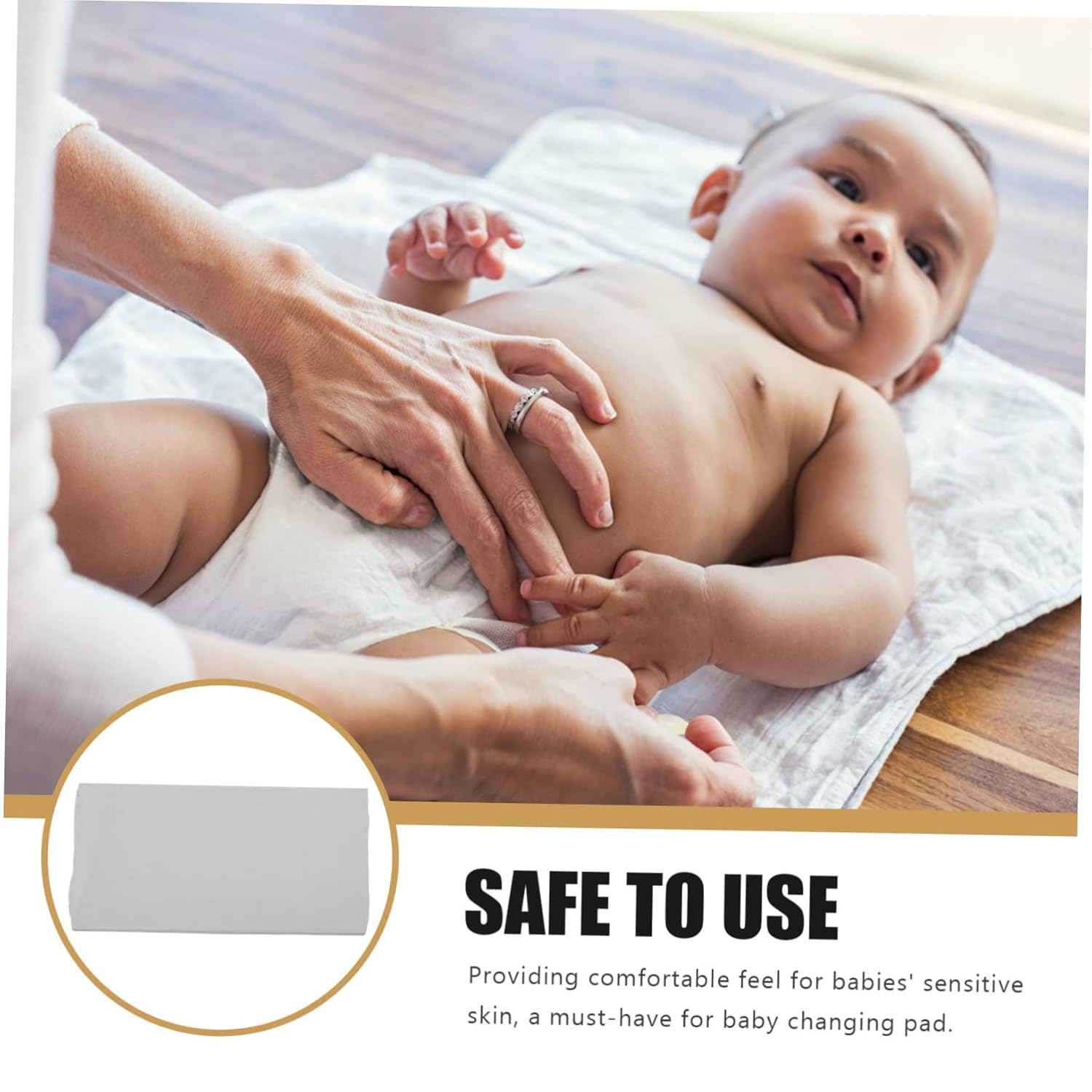 Kisangel Washable Cotton Changing Pad Cover