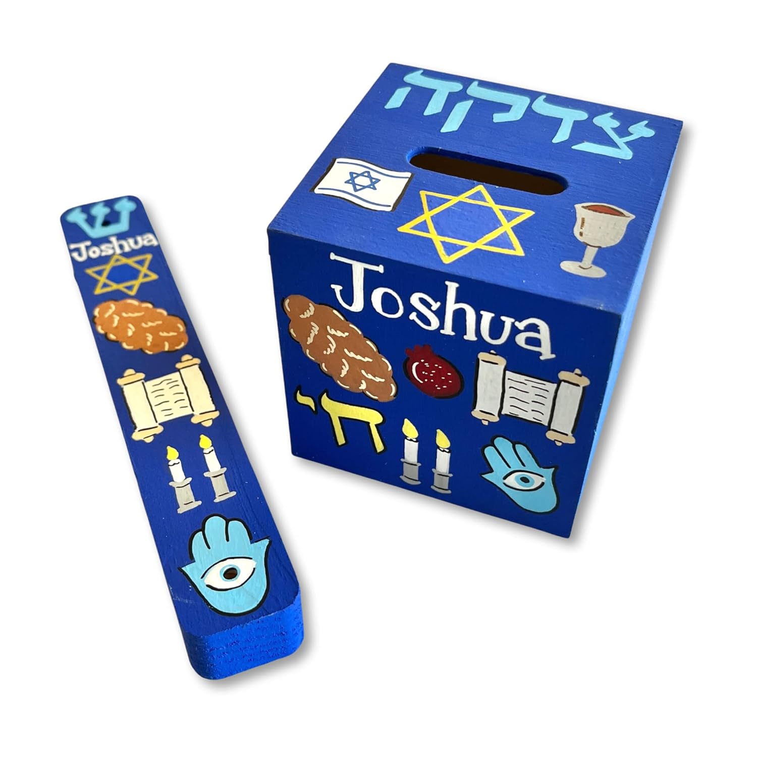 Lea Joelle Tzedakah Box Mezuzah Baby Gift
