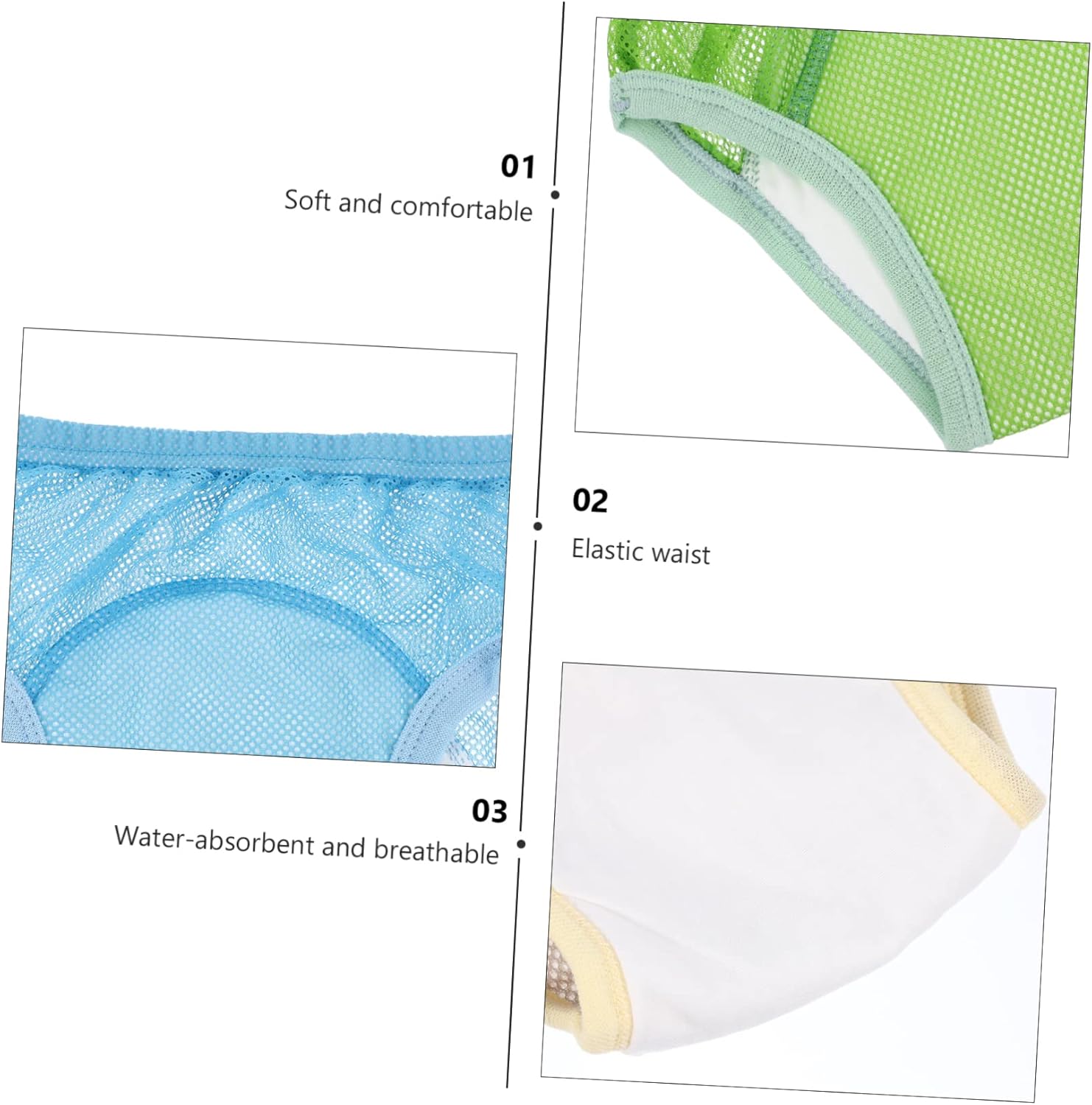 ORFOFE Potty Training Pants for Boys 3pcs Cotton Leak Proof
