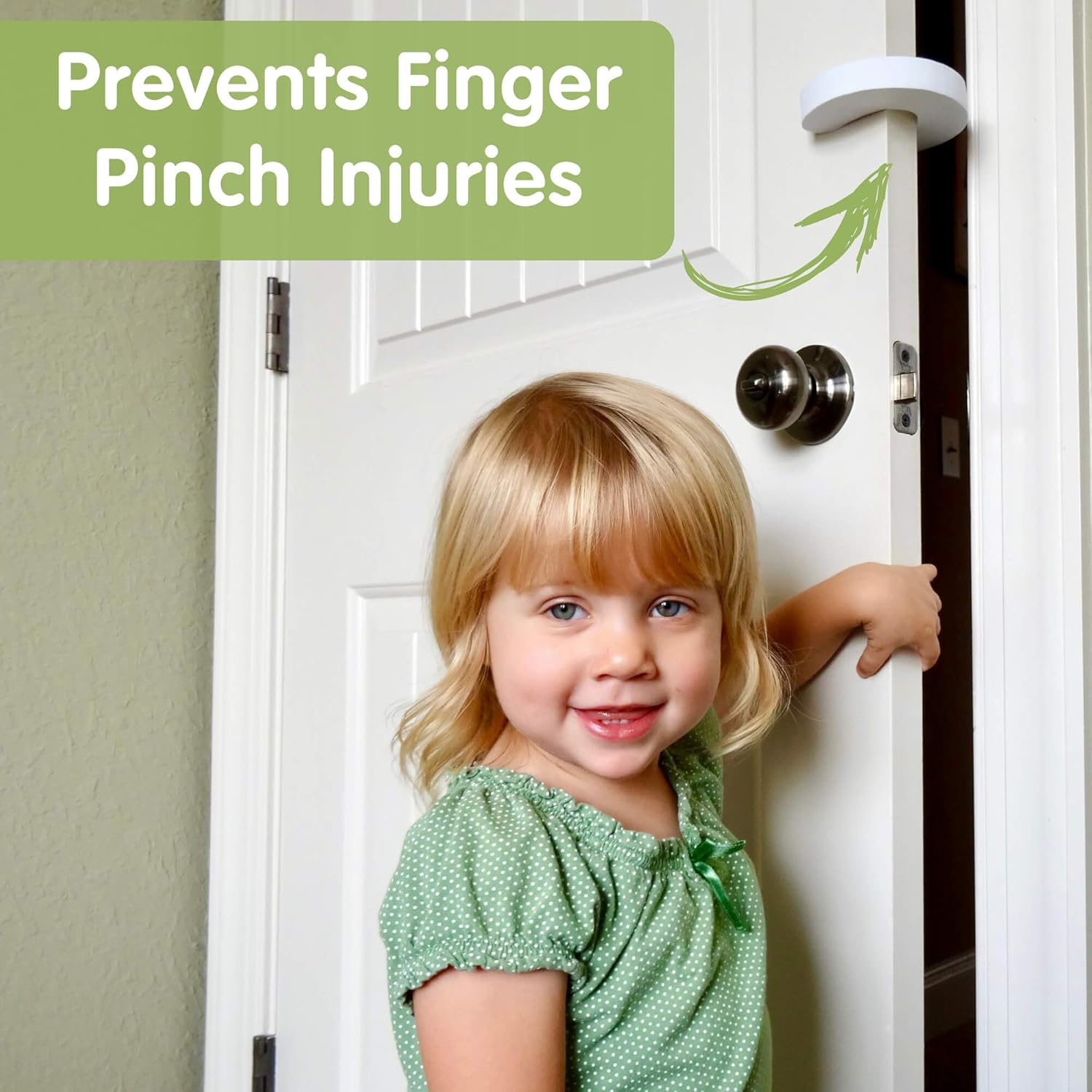 Wittle Finger Pinch Guard - Baby Proof Door Stopper with Soft Foam
