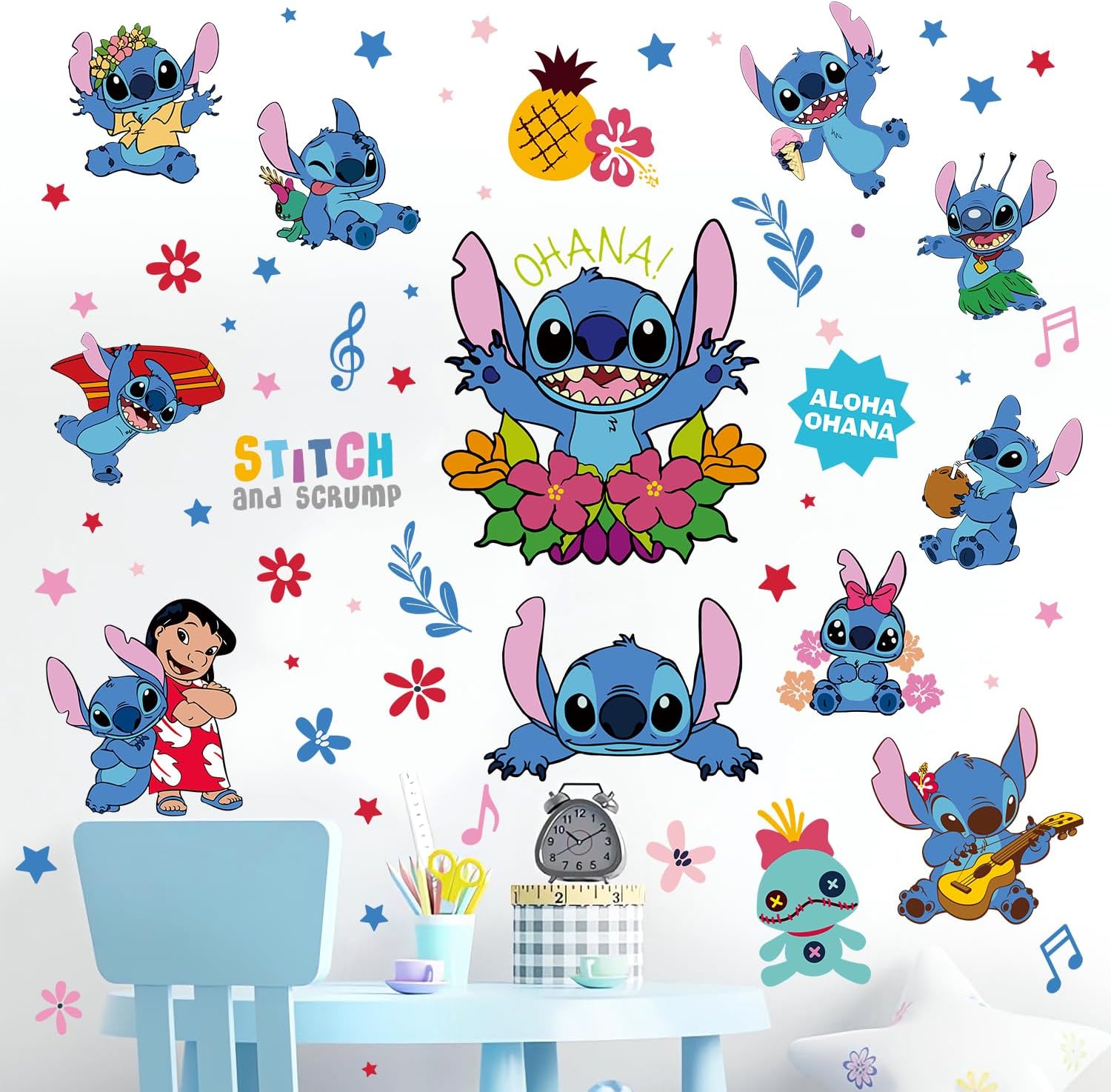 HeyAlpha Aloha Ohana Wall Stickers for Kids