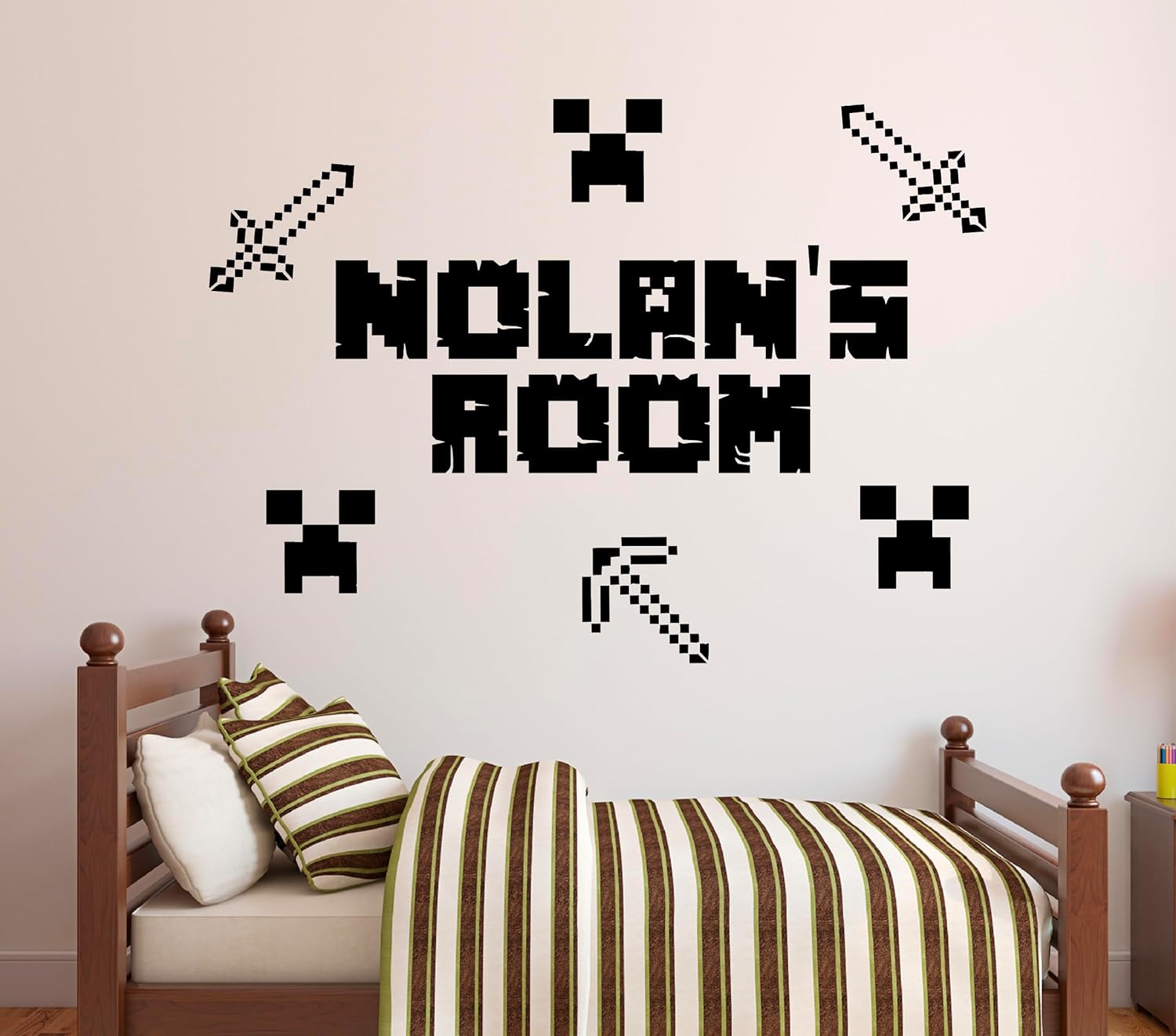 Custom Gamer Name Wall Decal for Boys Girls