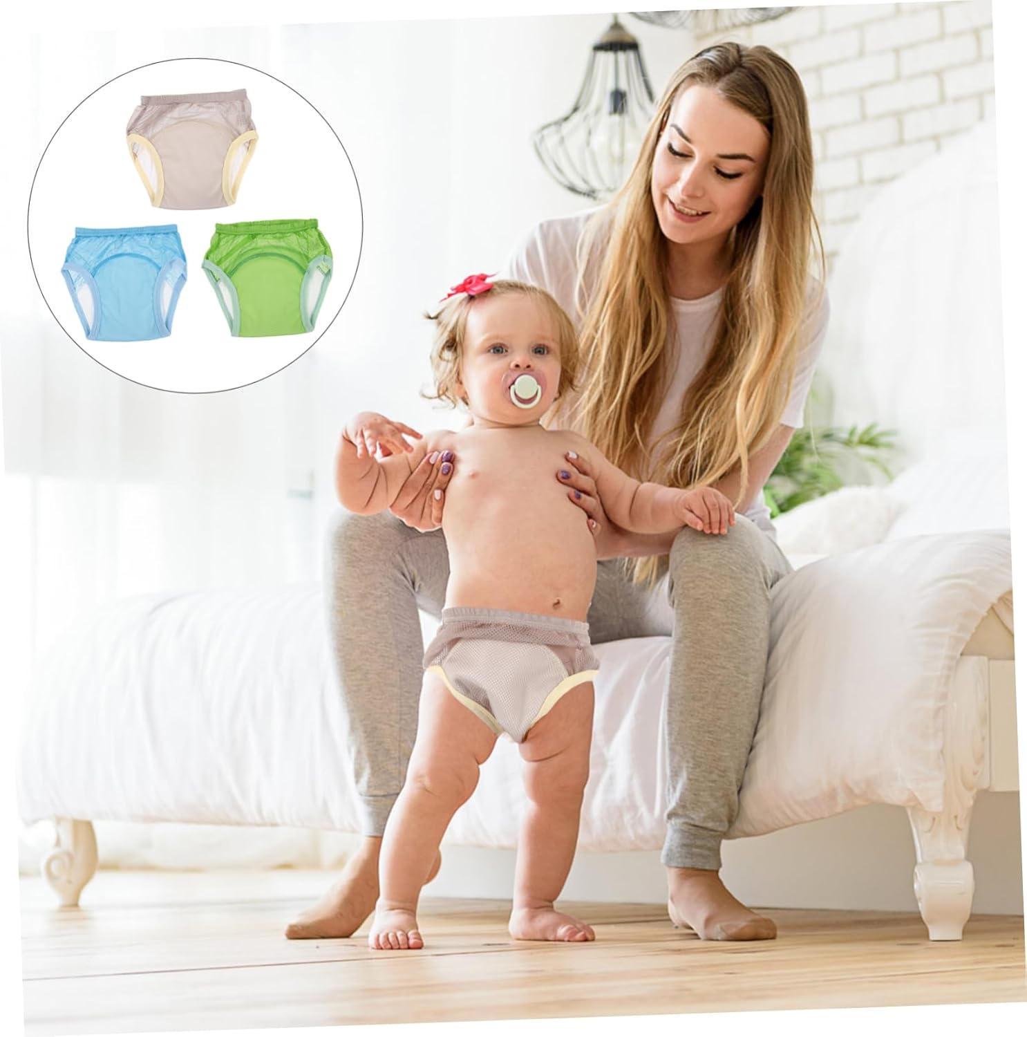 Newborn Nappy Toddler Potty Pants 3pcs Breathable Cotton Training Underwear