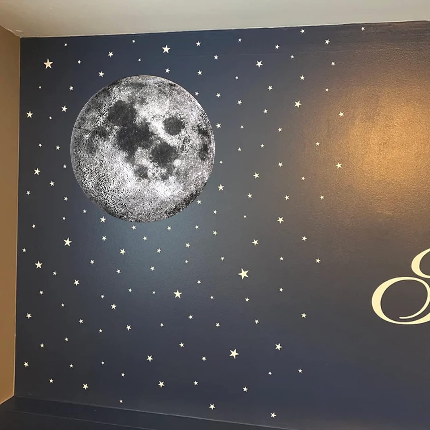 Moon Wall Sticker for Bedroom and Playroom Decor