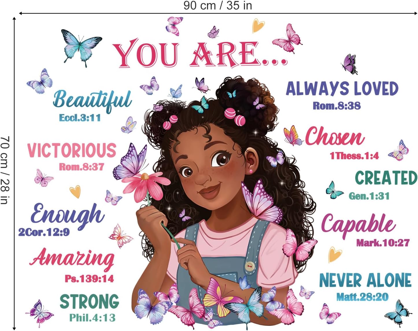 Wondever Black Girl Magic Wall Stickers