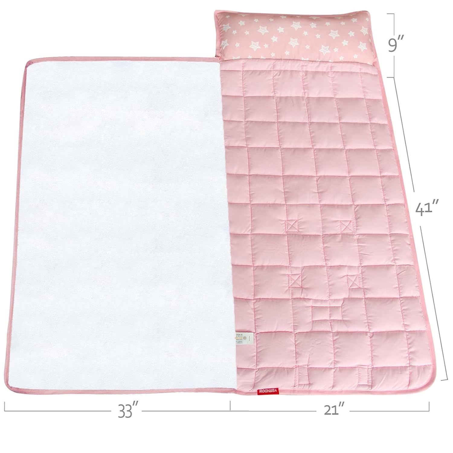 Toddler Nap Mat 2 Pack with Pillow and Fleece Blanket