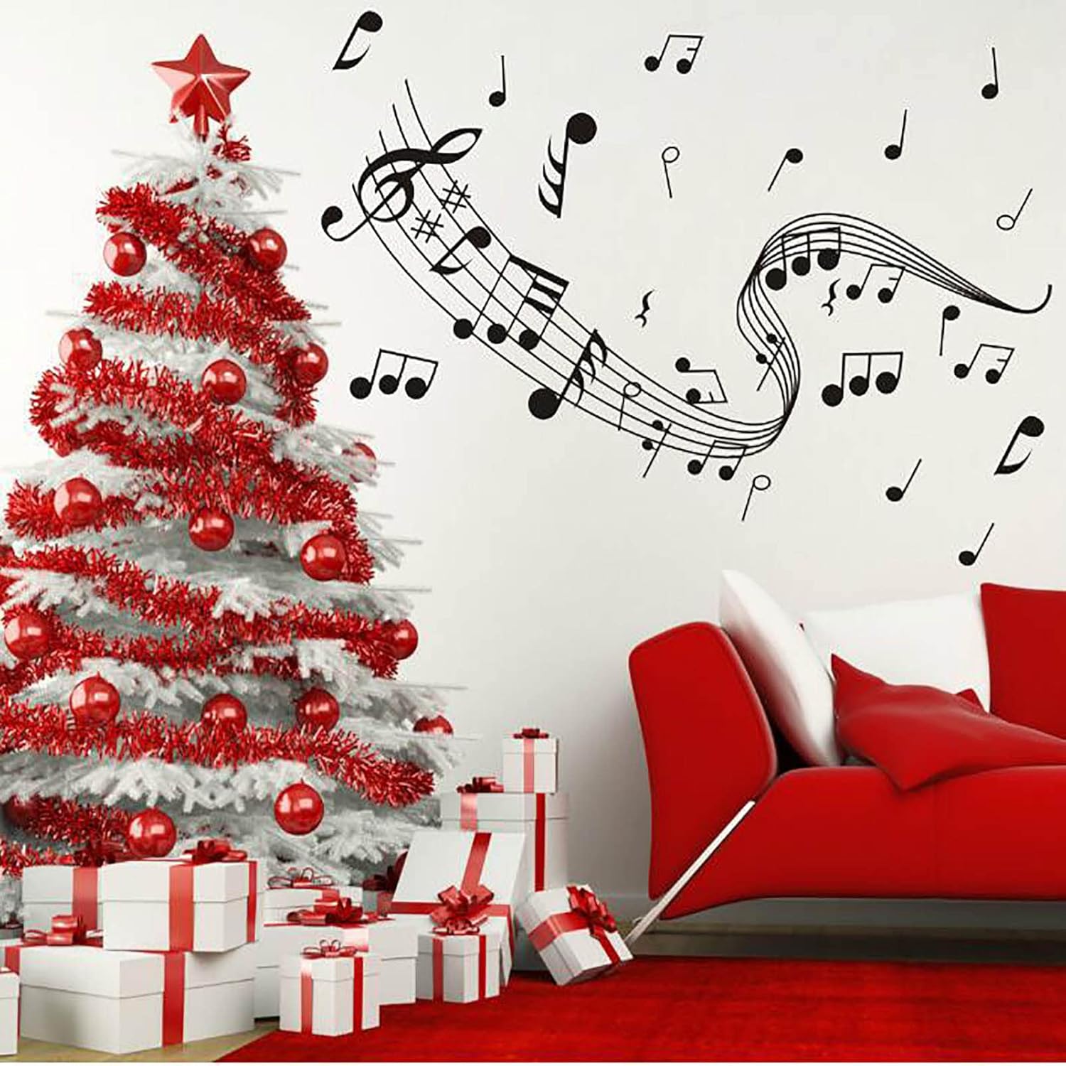 HILUCK Music Wall Art Sticker Decals Decor