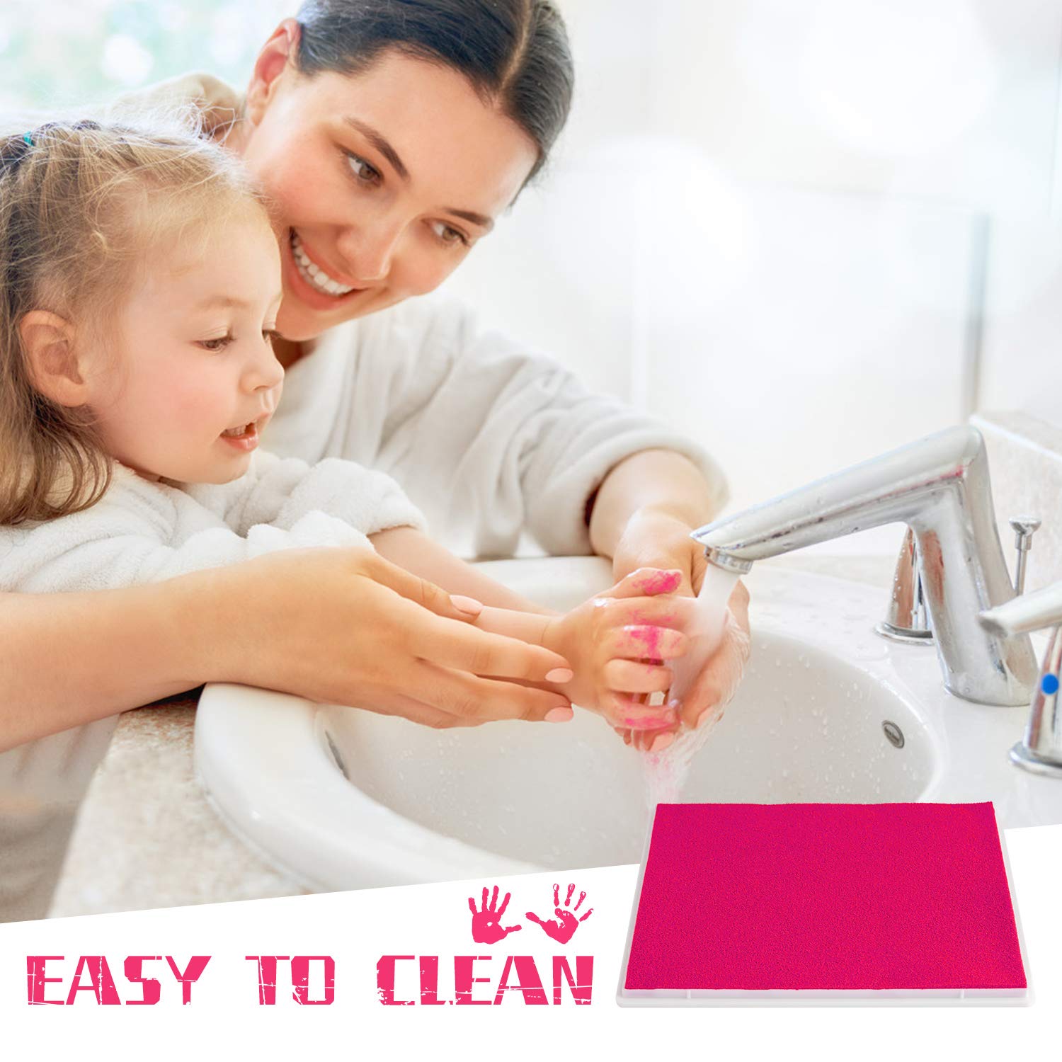 Washable Non-Toxic Ink Pad for Baby Handprint Footprint