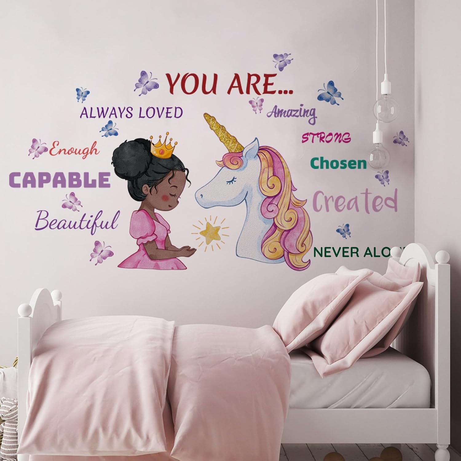 Unicorn Wall Decals for Girls Room Decor