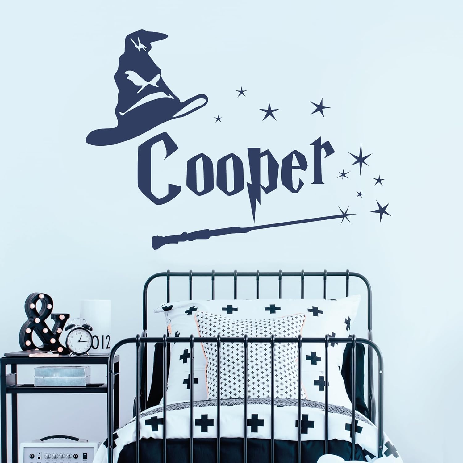 Personalized Magic Wand Wall Decal - Custom Name Vinyl Decal