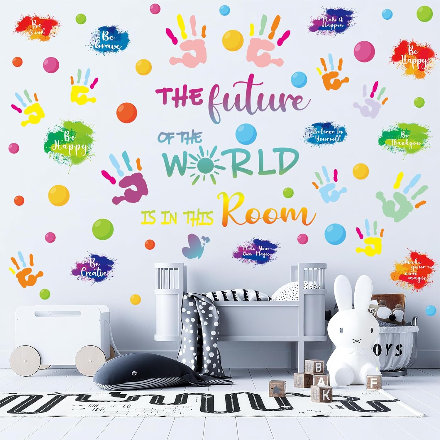 Colorful Inspirational Wall Decals for Classroom Decor