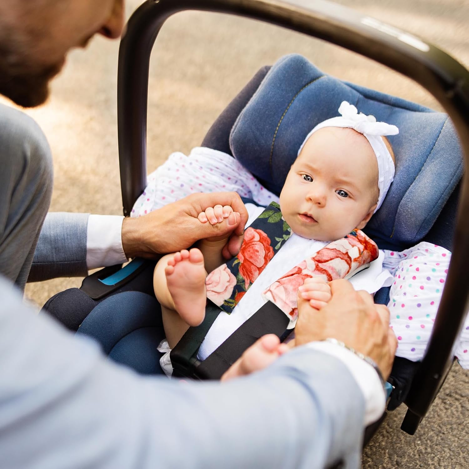 Soft Baby Car Seat Strap Pads for Girls and Boys