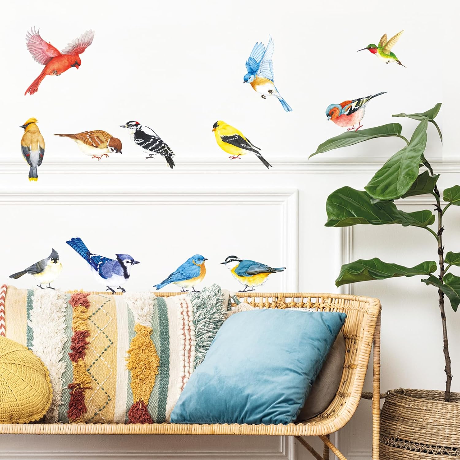 DECOWALL DS2-8042 Little Birds Wall Stickers