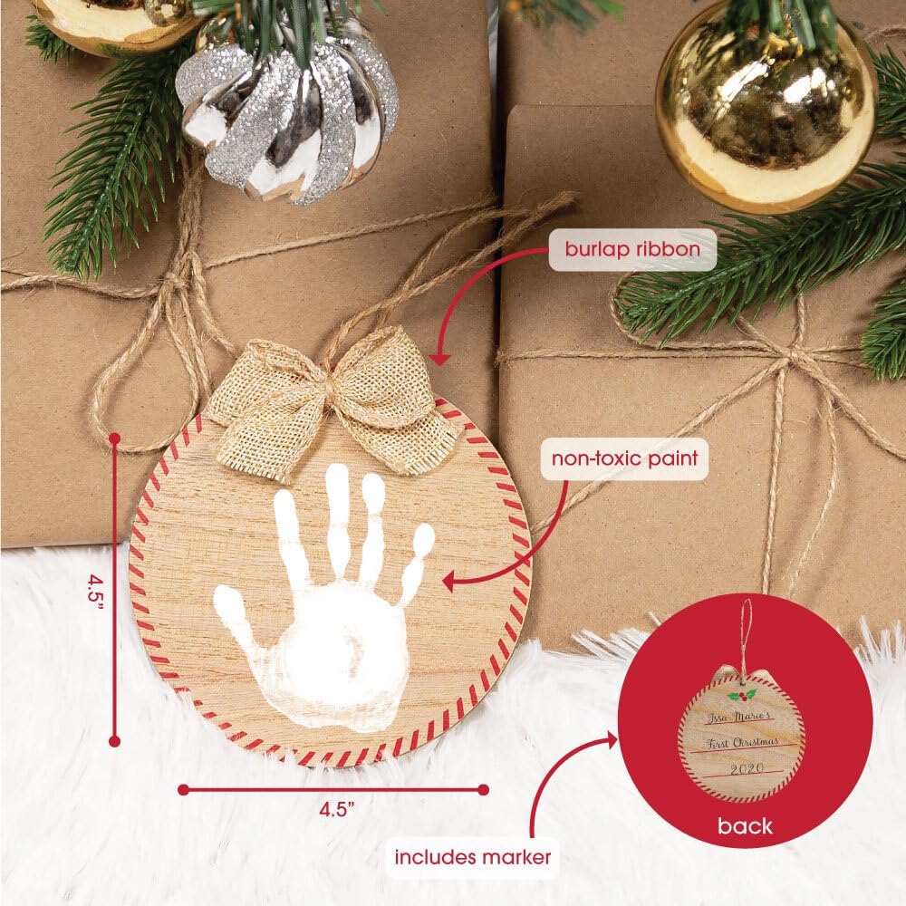 Pearhead Christmas Baby Handprint Ornament