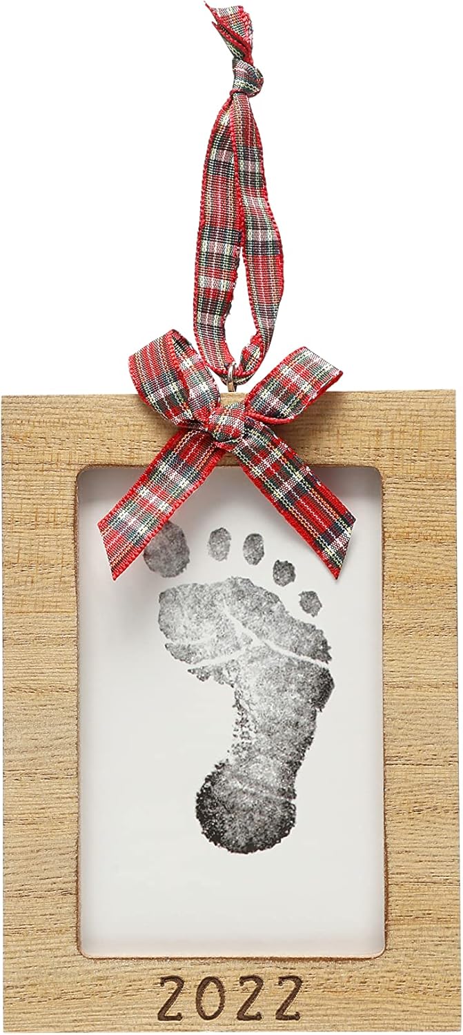 Babys Print Natural Ornament - 2022 Christmas Keepsake