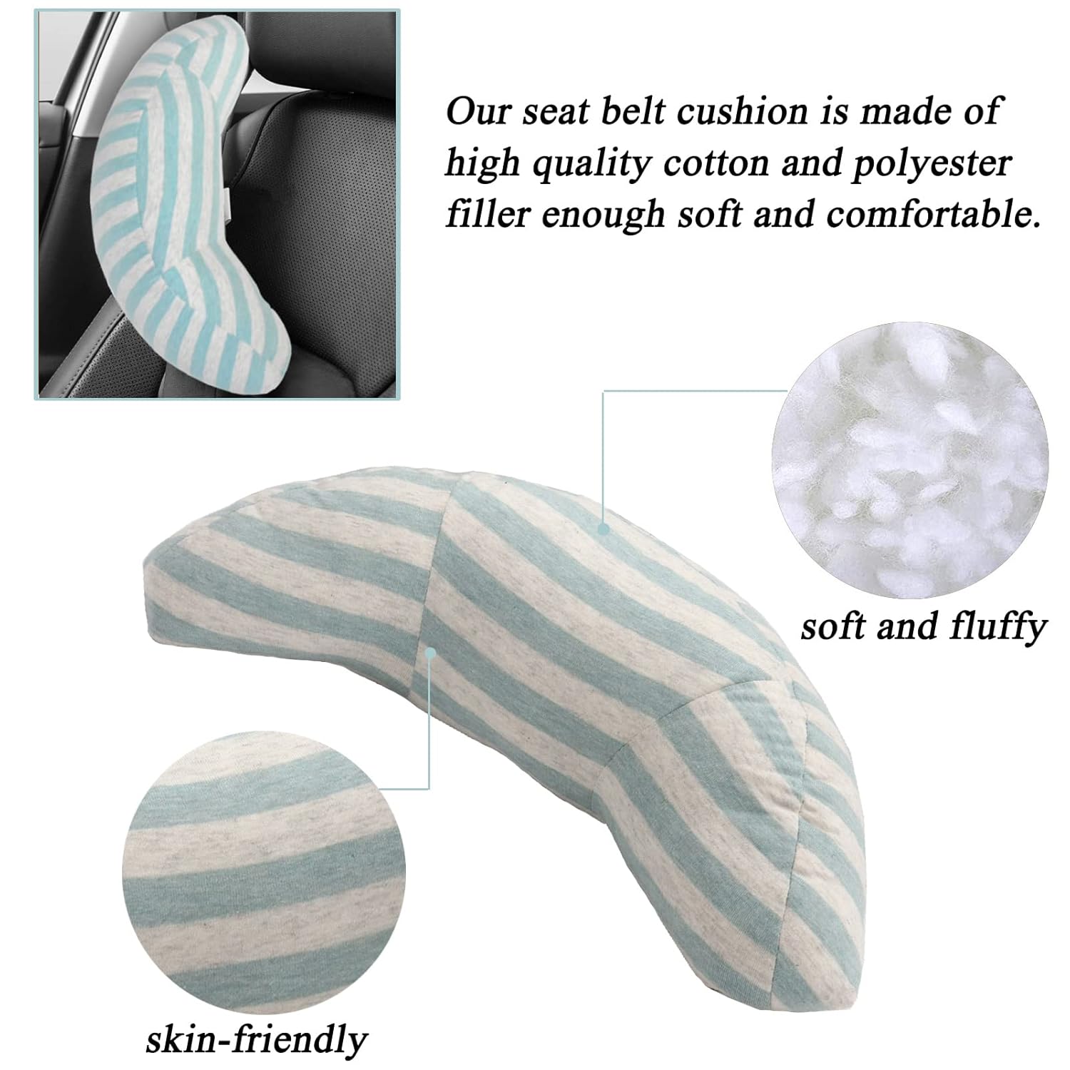 WenMei Car Seat Travel Pillow for Kids and Adults