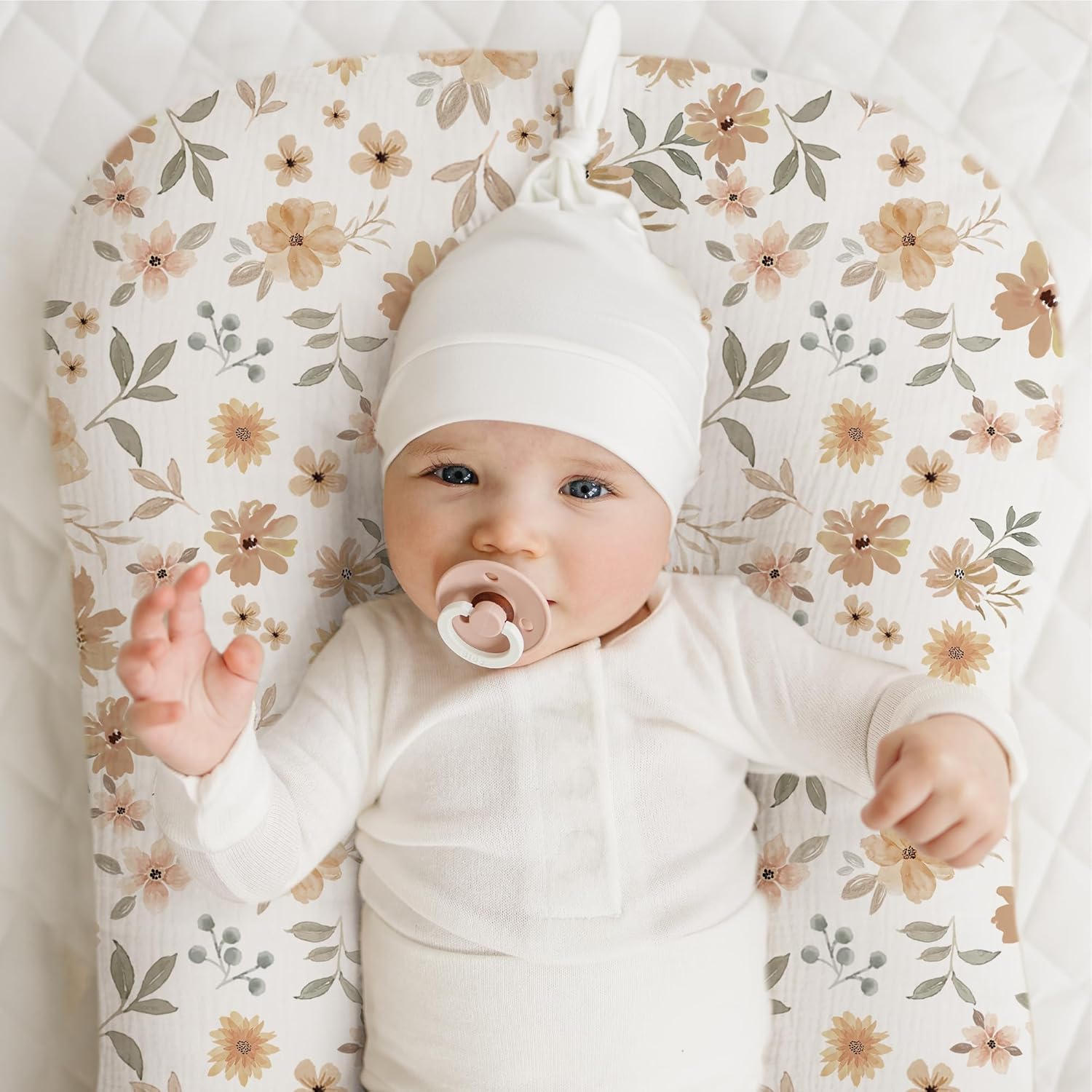 Konssy Muslin Baby Lounger Cover 2 Pack