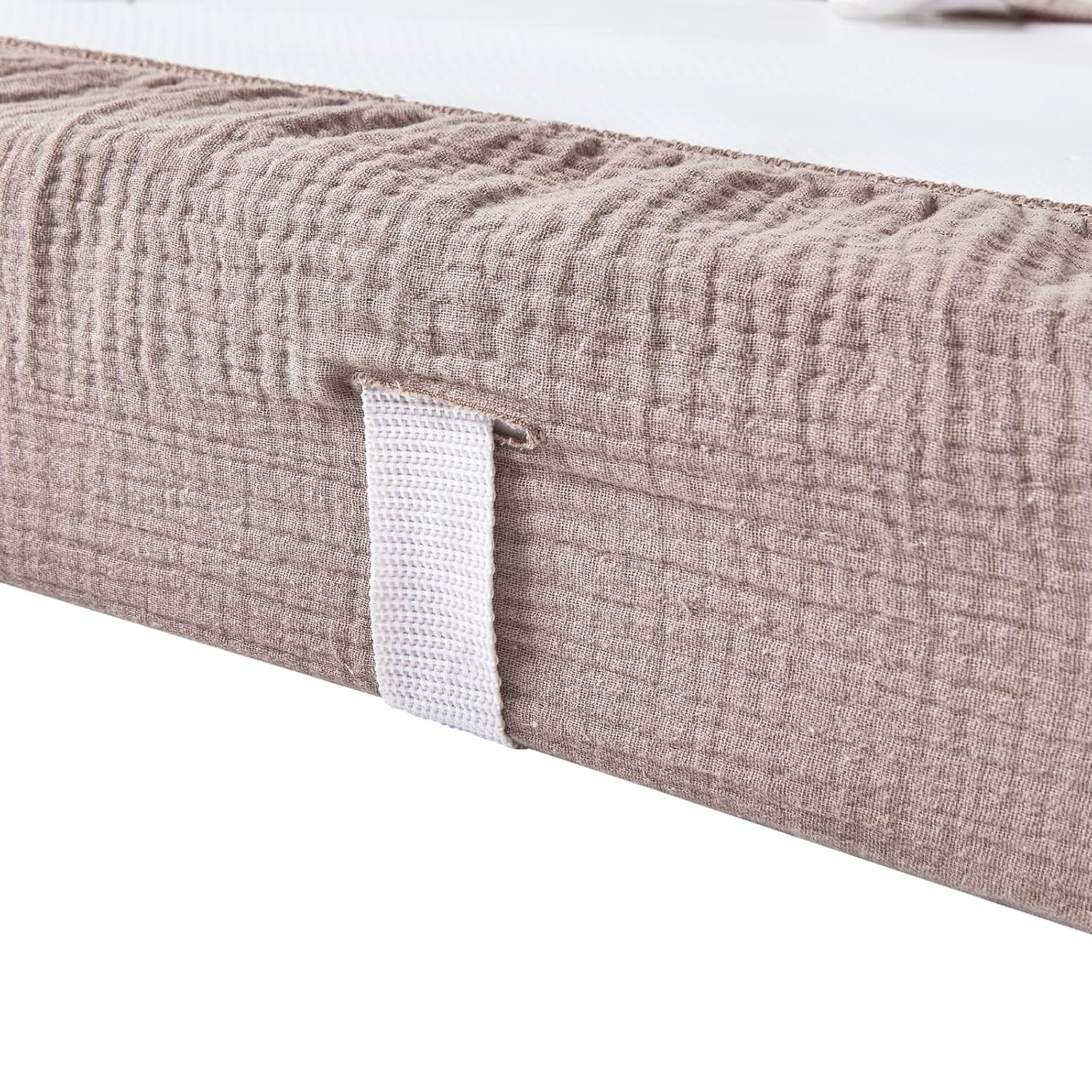 Aullar Solid Muslin Changing Table Pad Cover Khaki