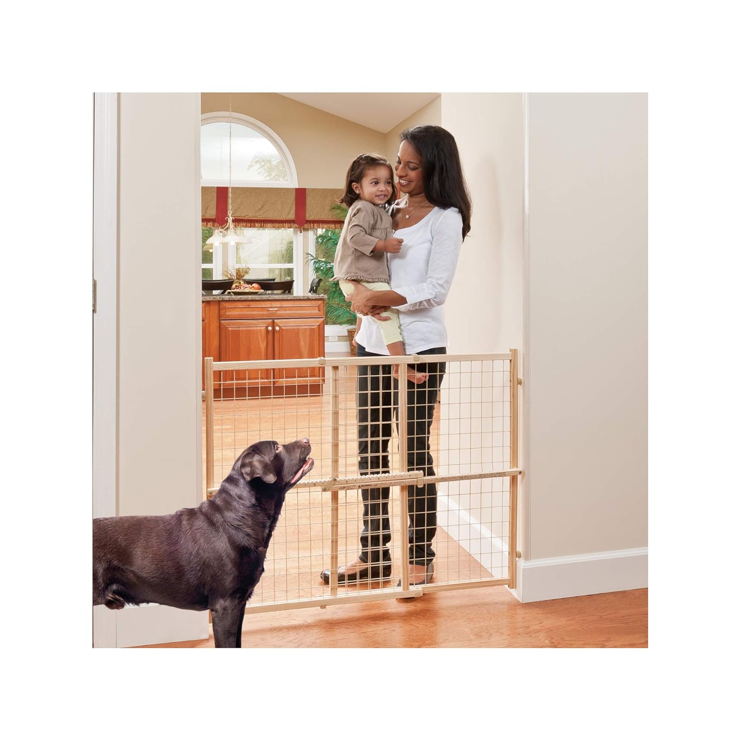 Evenflo Position and Lock Tall Pressure Mount Wood Gate