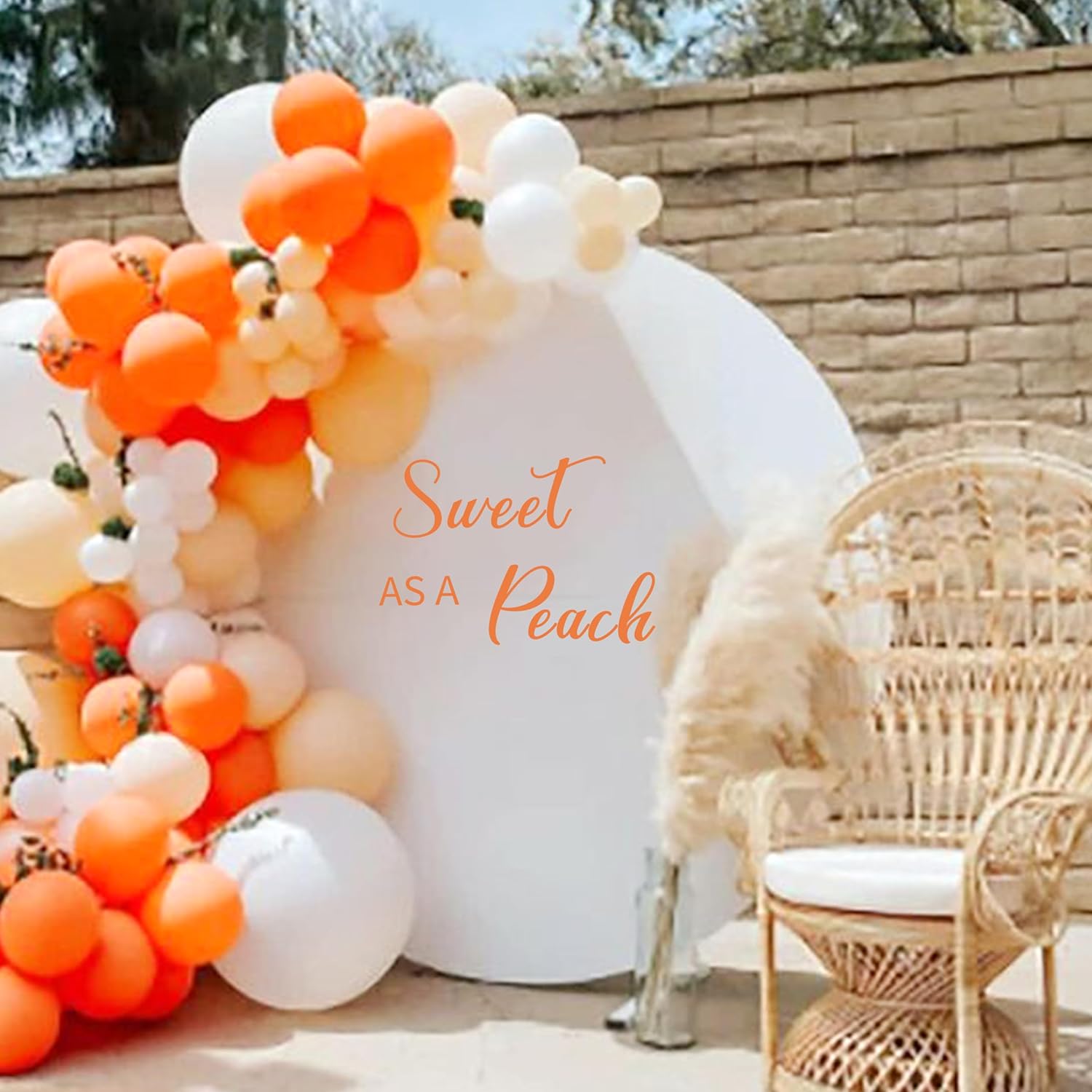 Sweet As A Peach Wall Decal for Parties and Decor