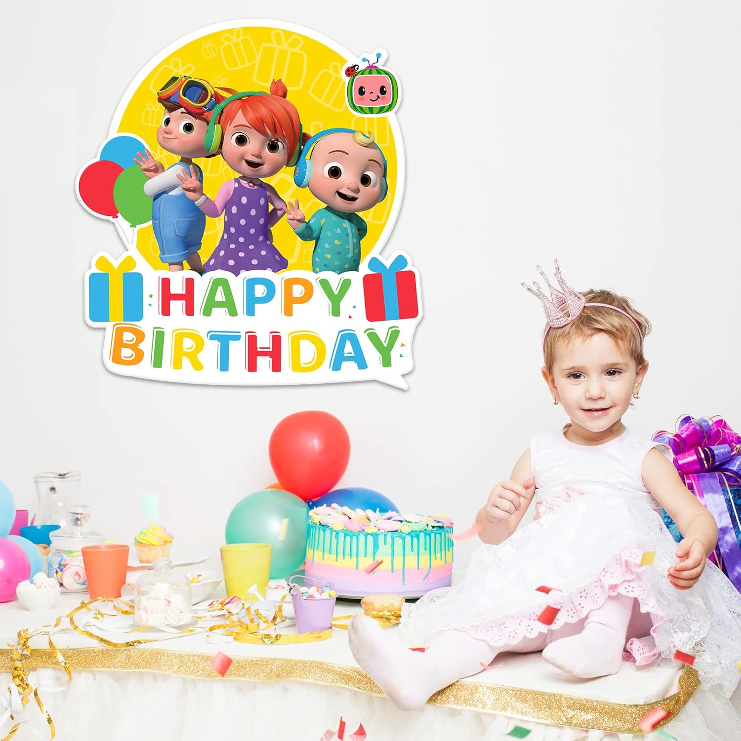 EGD CoComelon JJ and His Brothers Birthday Sign PVC